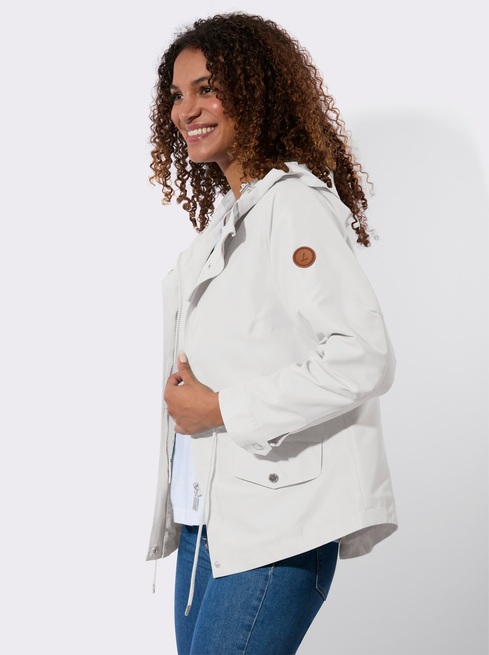 Jacke mit Gehschlitz hinten - weiß