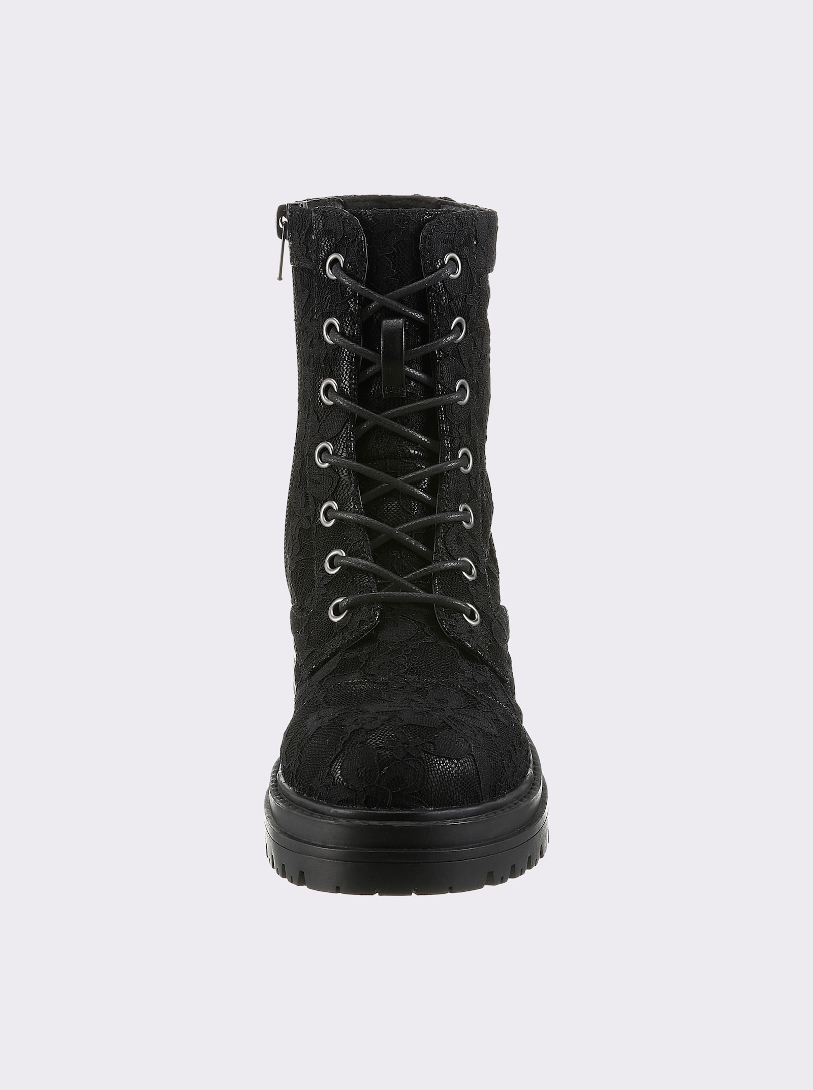 heine Schnürstiefelette - schwarz