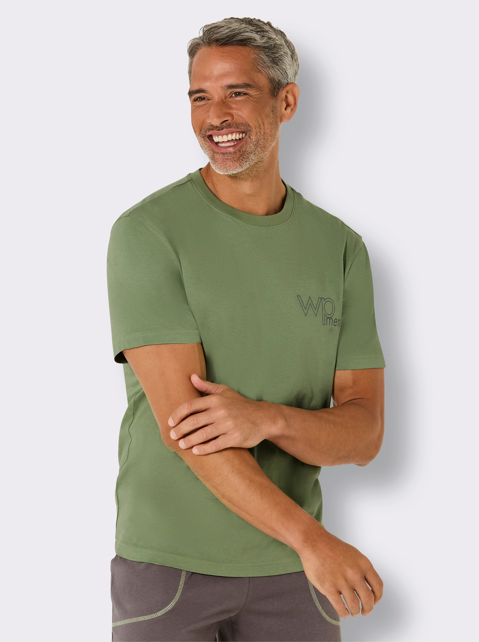 wäschepur men Schlafanzug-Shirt - eucalyptus