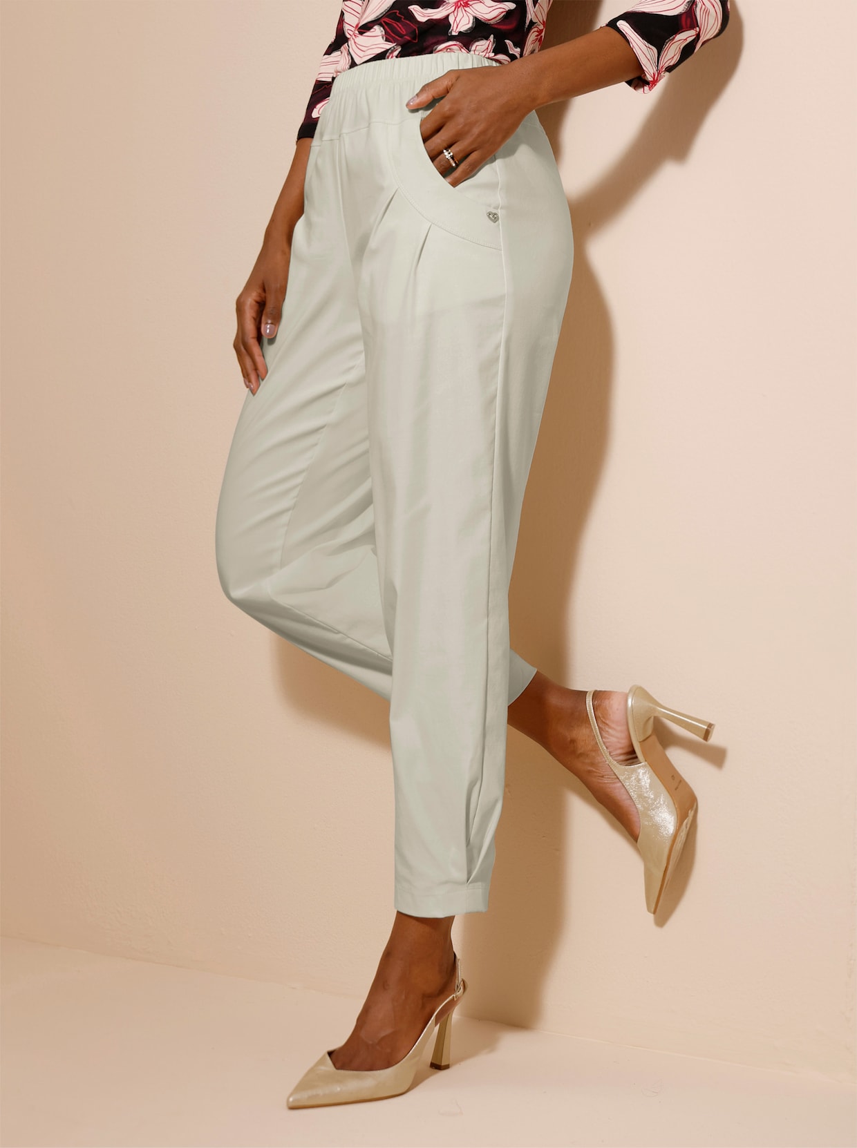 7/8-Hose in Bengalin-Qualität - champagner