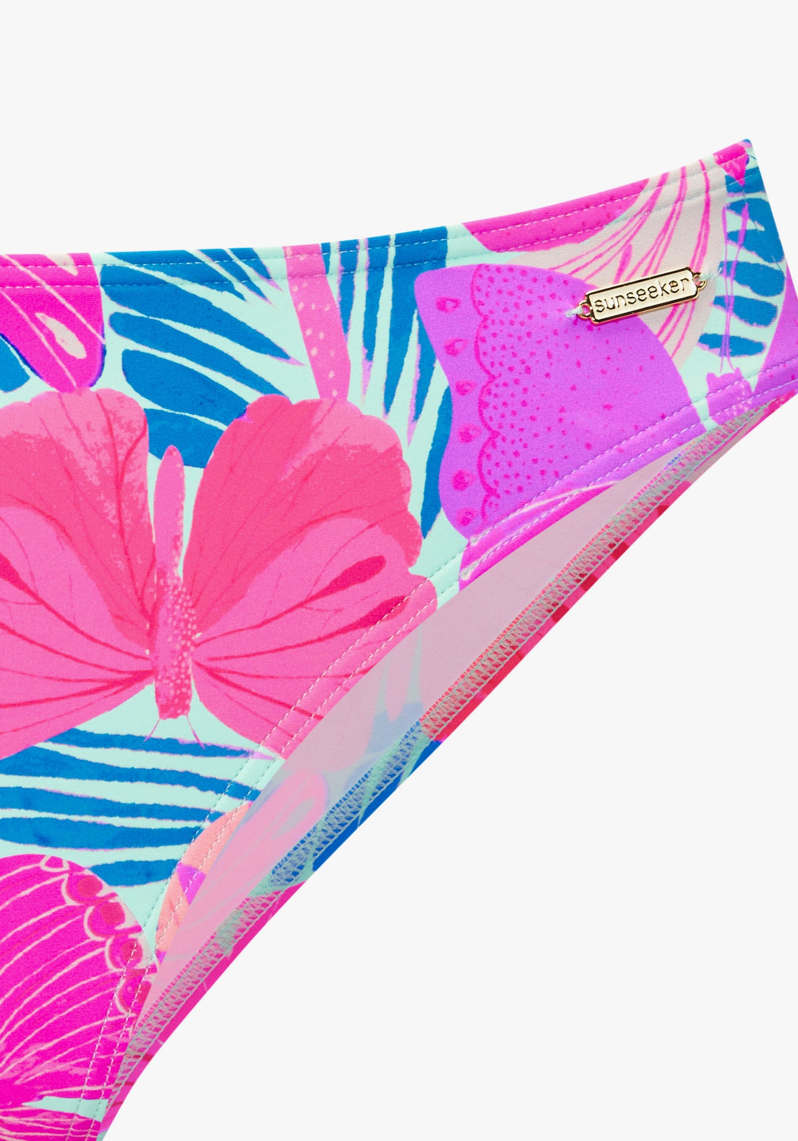 Sunseeker Bikini-Hose - pink-blau bedruckt