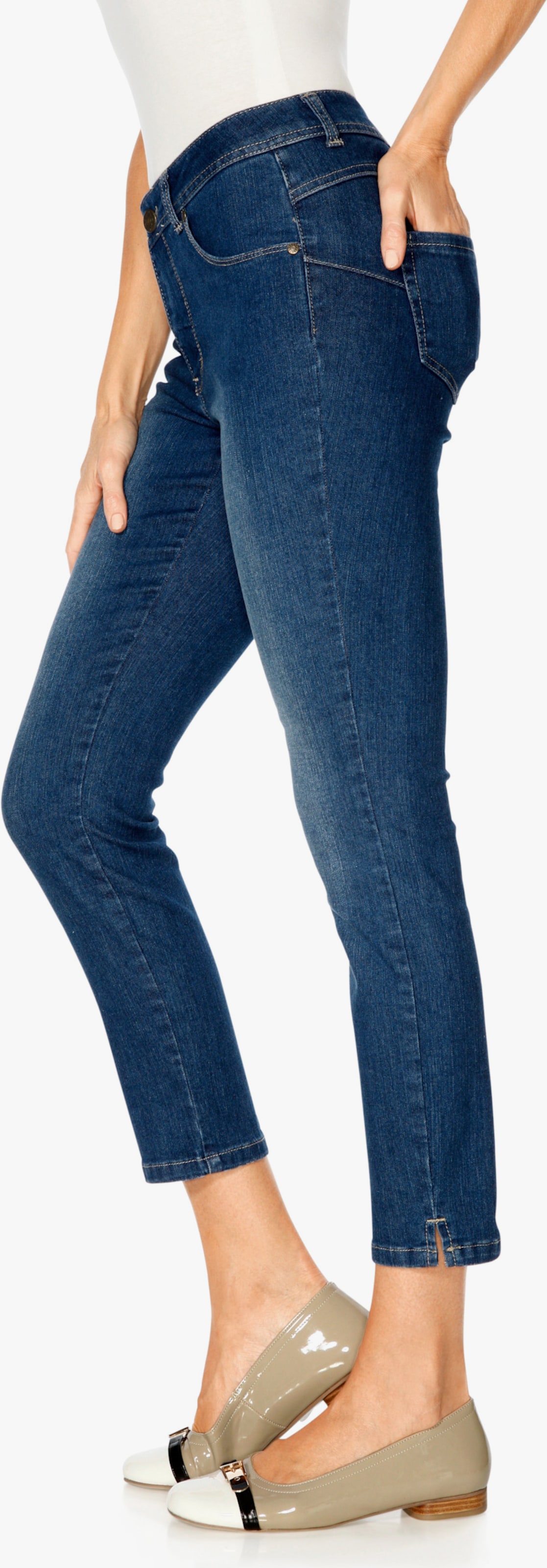 heine 7/8-Jeans mit Power-Mesh - blue denim