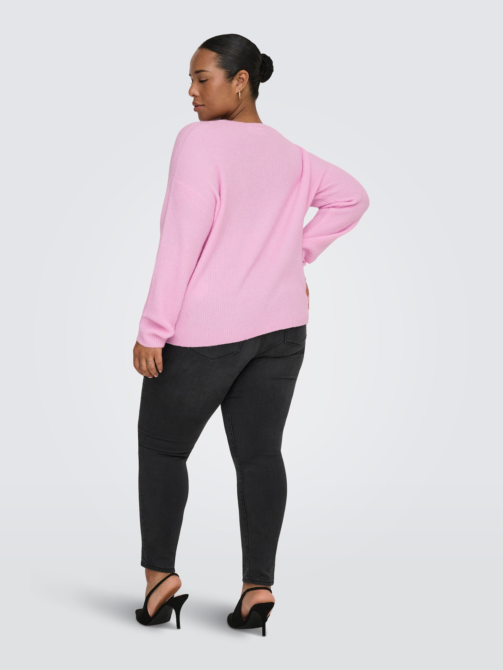 ONLY CARMAKOMA Strickpullover - pink lady