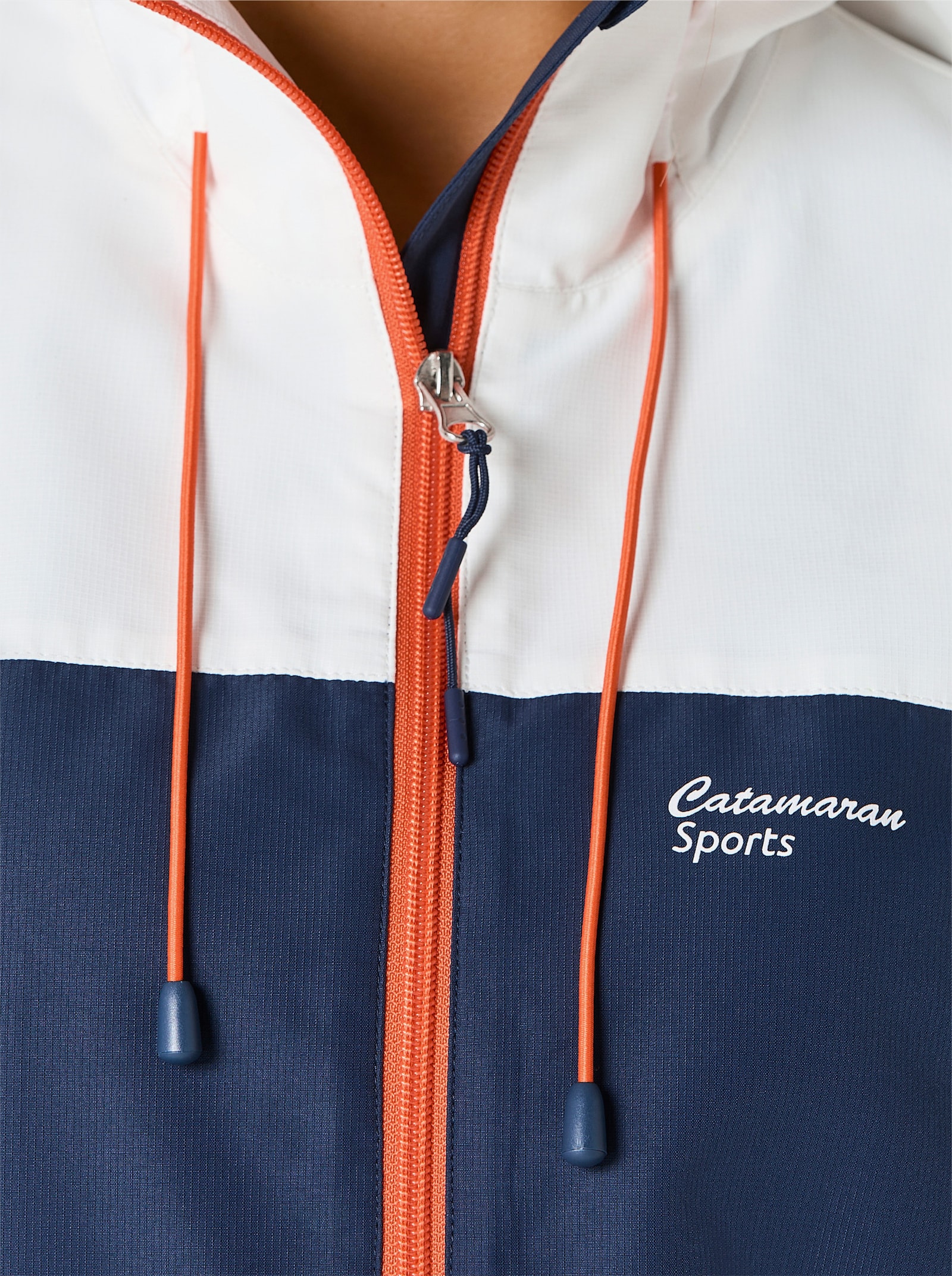 Catamaran Sports Funktionsjacke , wind- und wasserabweisend - dunkelblau-weiss