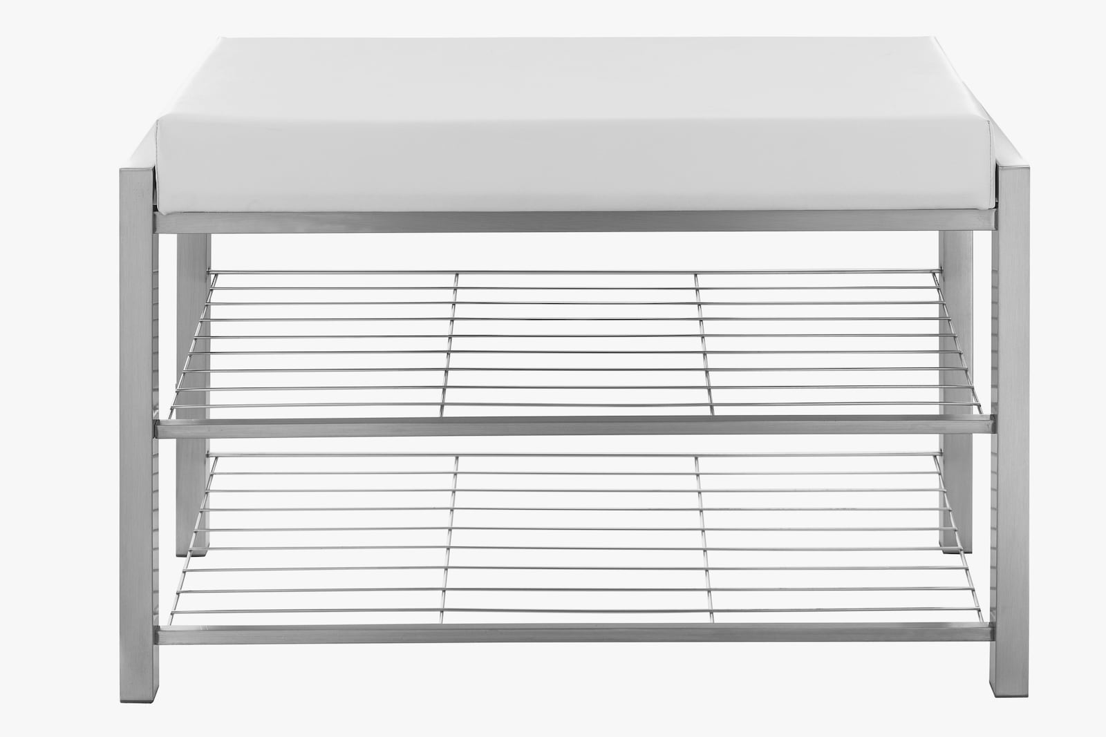 Schuhbank - chromfarben