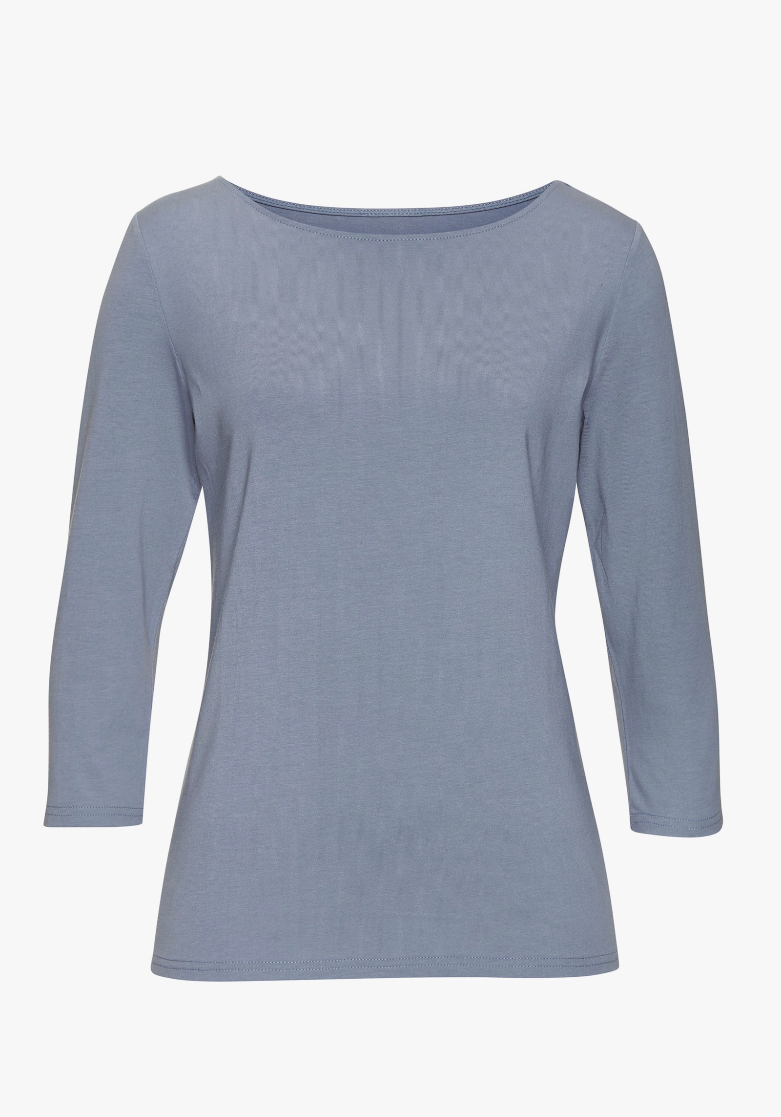 LASCANA 3/4-Arm-Shirt - hellblau, creme