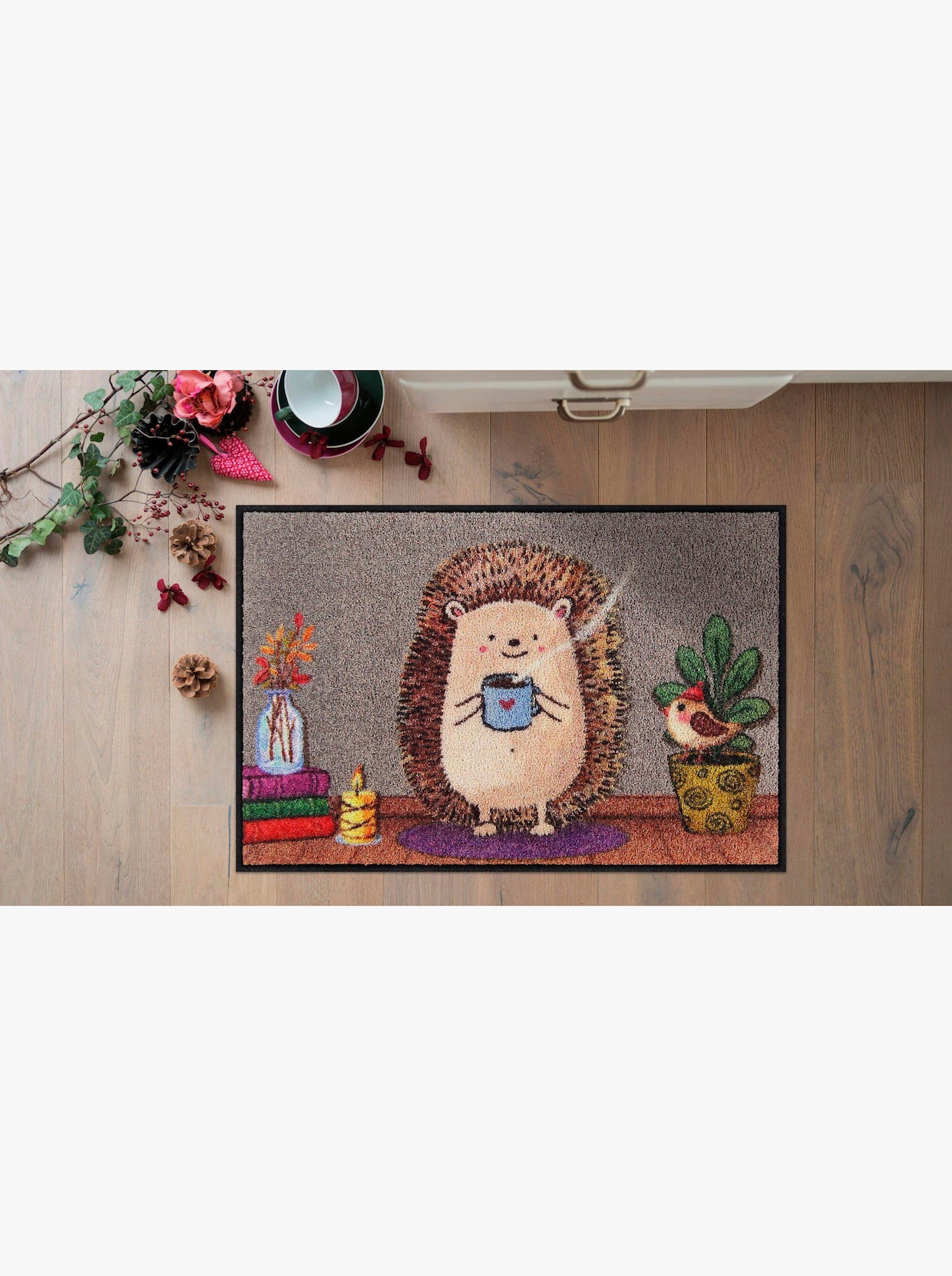 Salonloewe Fußmatte - taupe-bedruckt