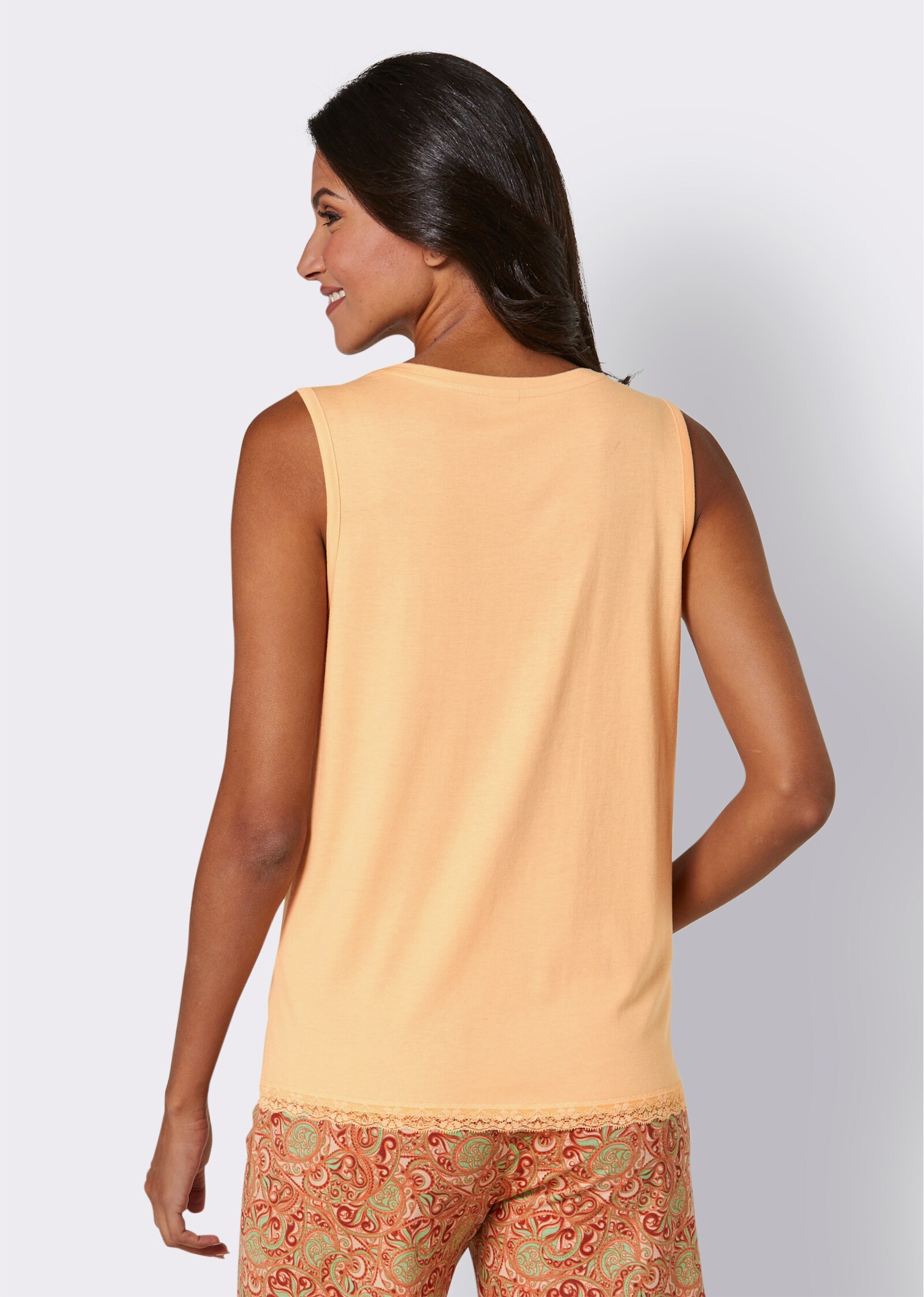 wäschepur Schlafanzug-Shirt - apricot
