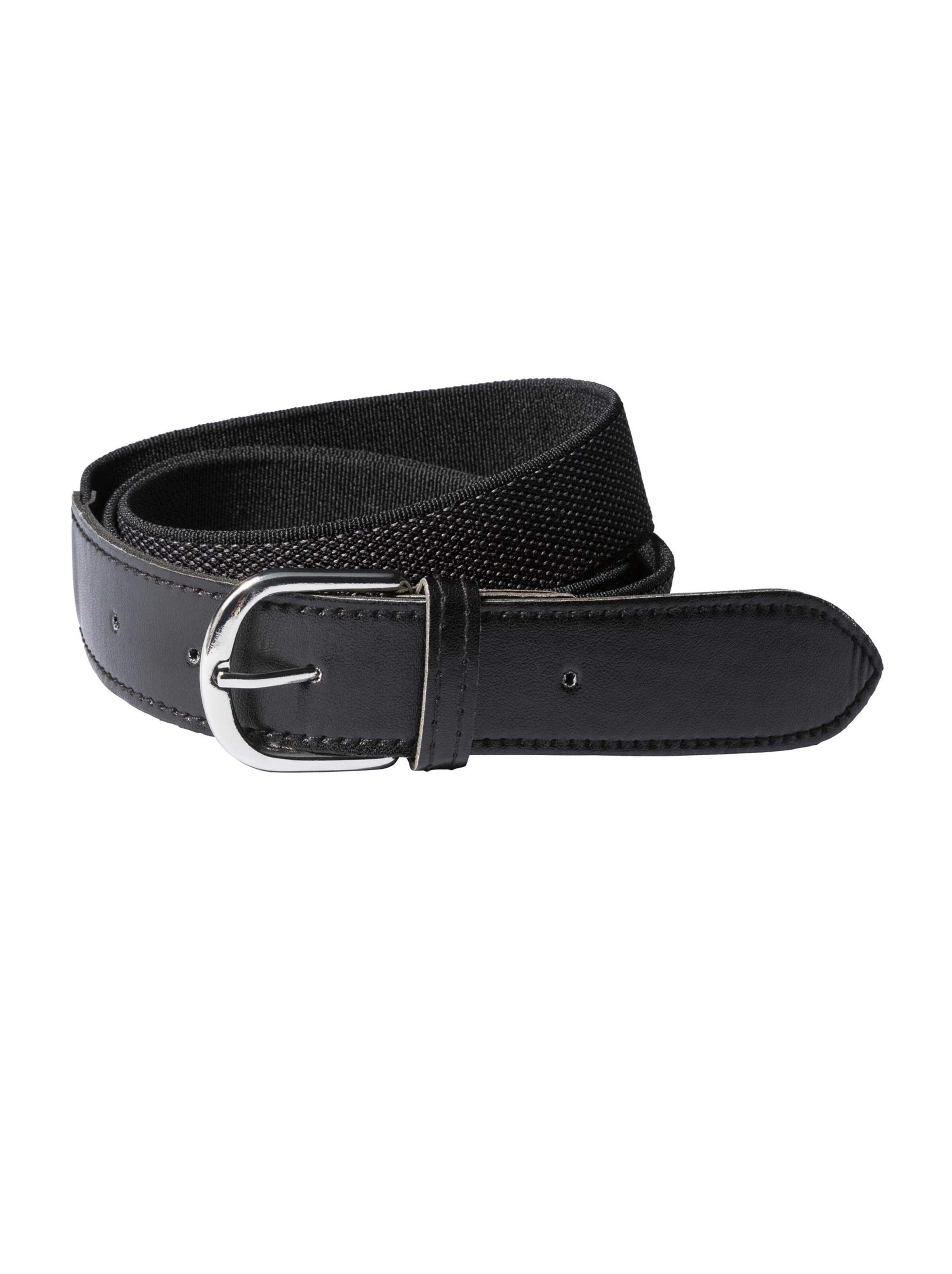 Jeans mit Gürtel - grey-denim