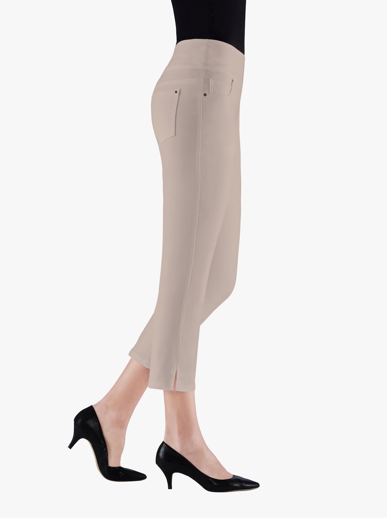 Pantalon extensible - gris pierre