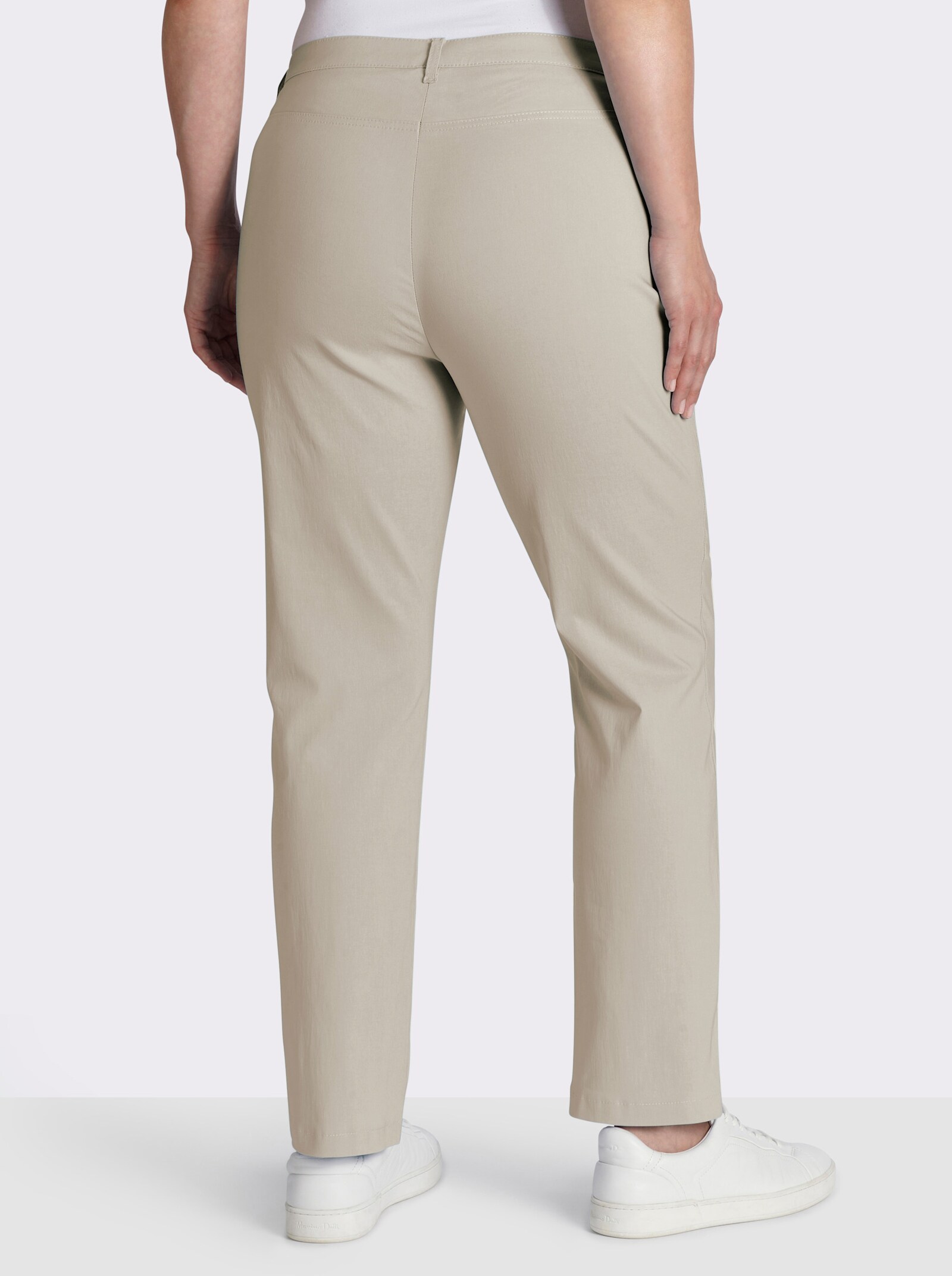 Stehmann Comfort line Stretch-Hose mit Zier-Taschen vorne - stein