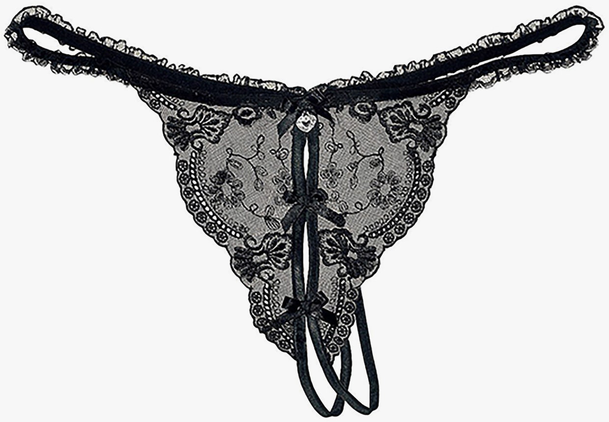 petite fleur gold String-Ouvert - schwarz