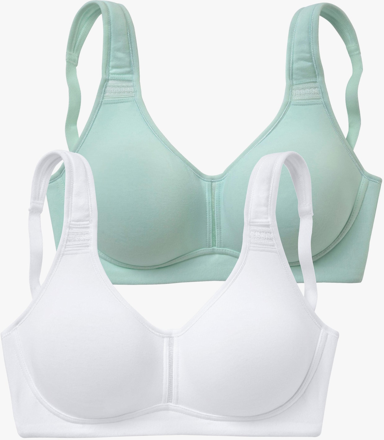 petite fleur Soutien-gorge spécial T-shirt - menthe + blanc