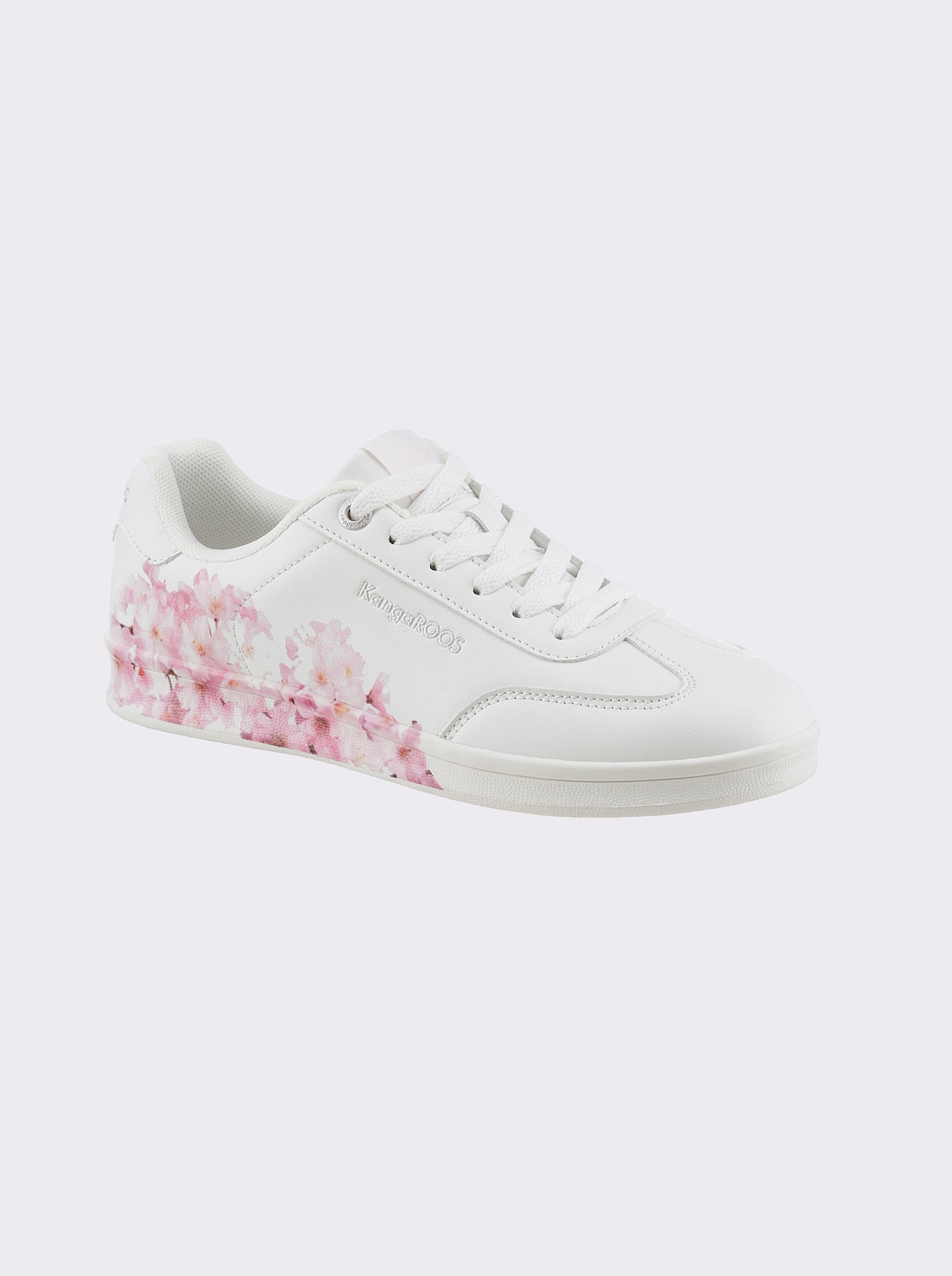 KangaROOS Sneaker mit Blumen-Muster - weiß