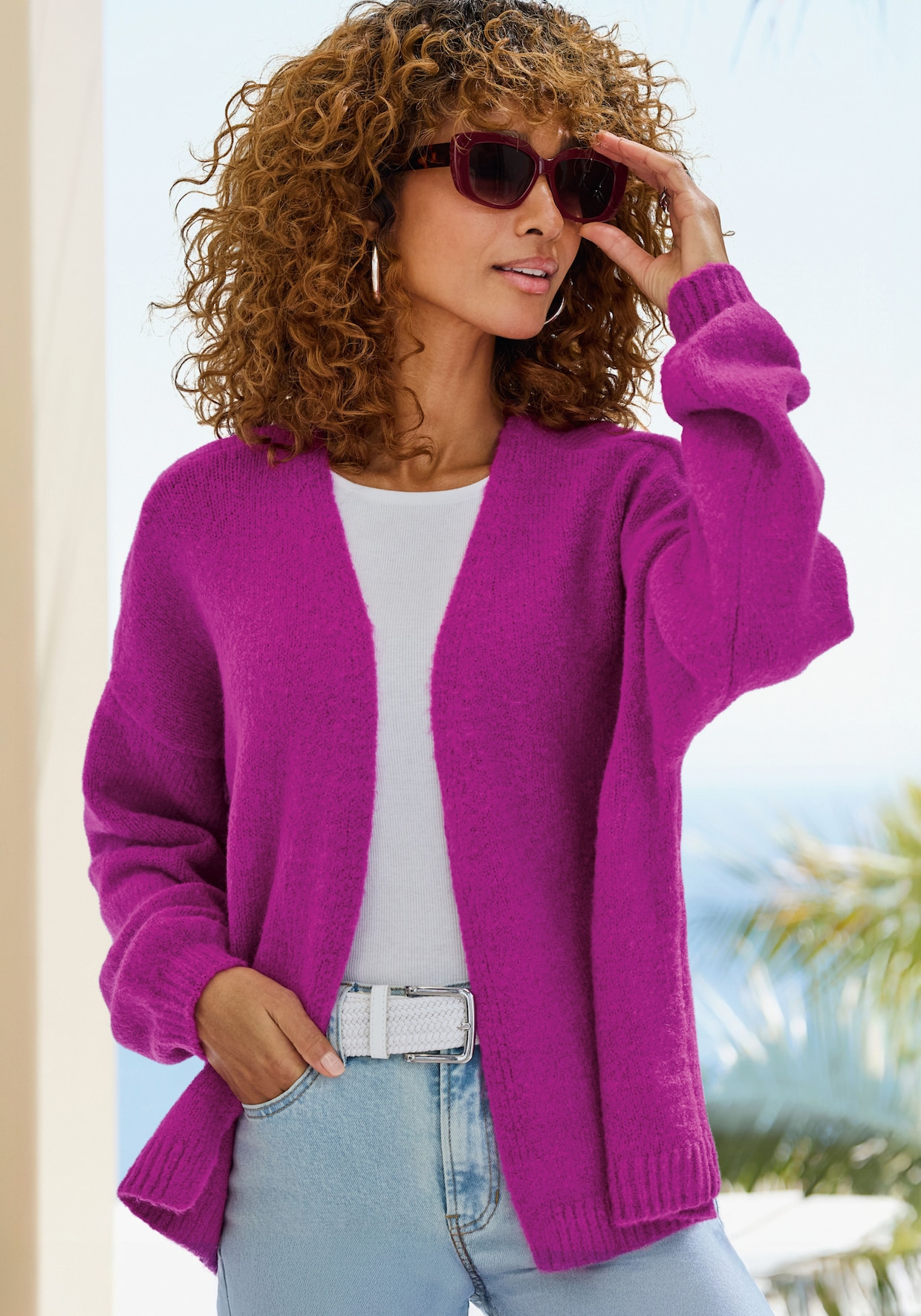 Vivance veste en tricot - lilas