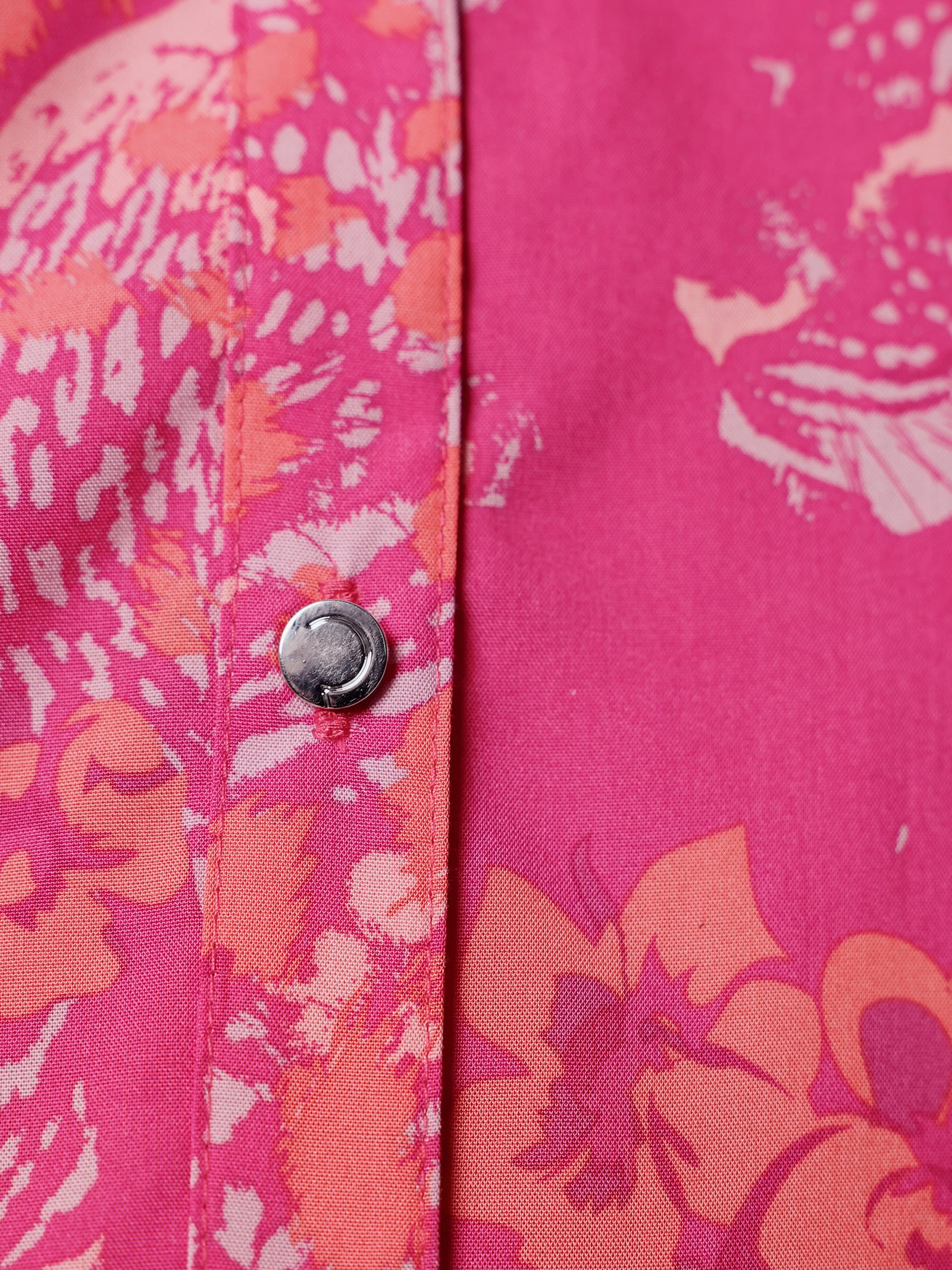 CREATION L PREMIUM Druckbluse in Lyocell-Qualität (TENCEL) - fuchsia-koralle-bedruckt