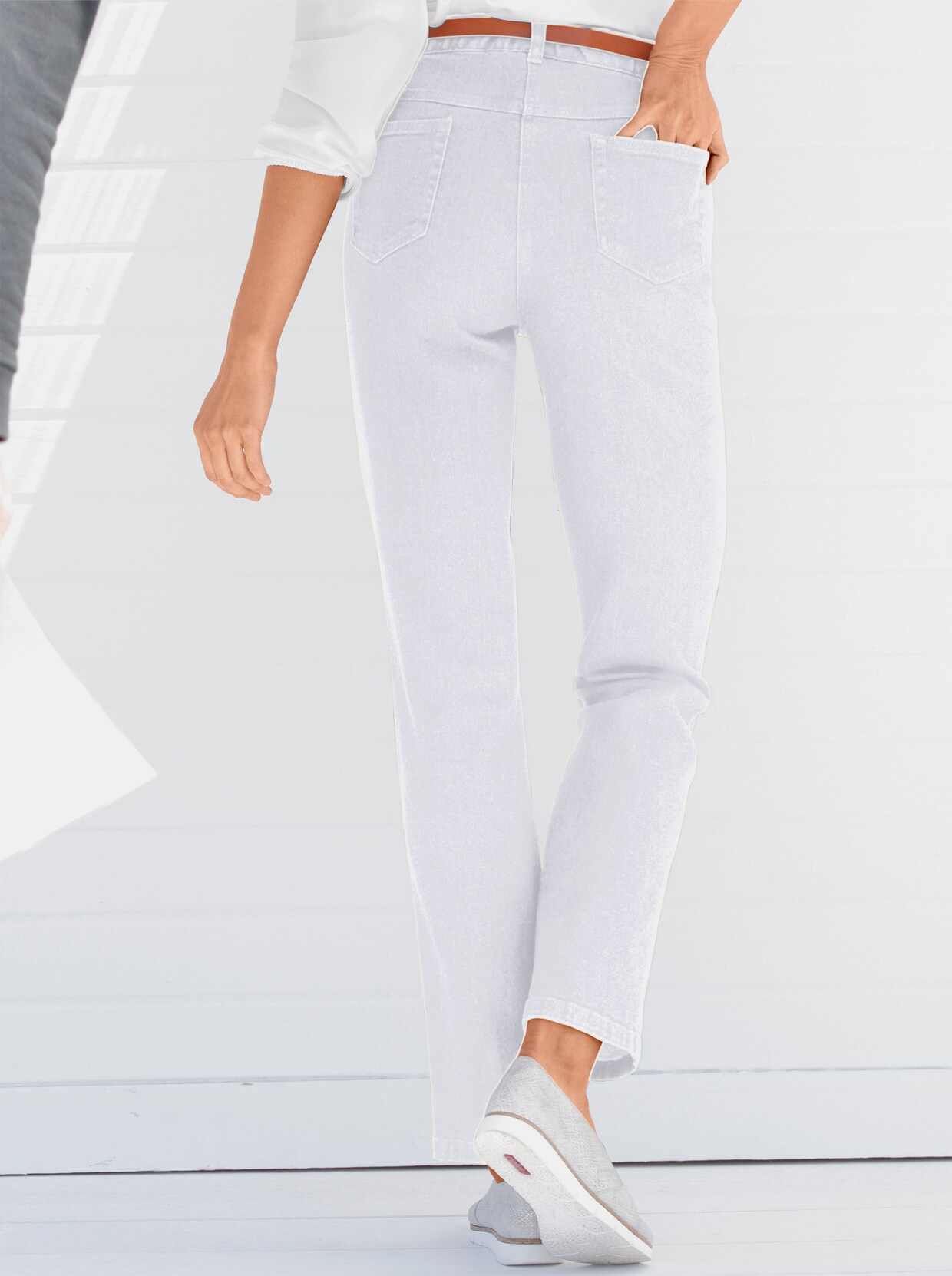 5-Pocket-Jeans - weiss