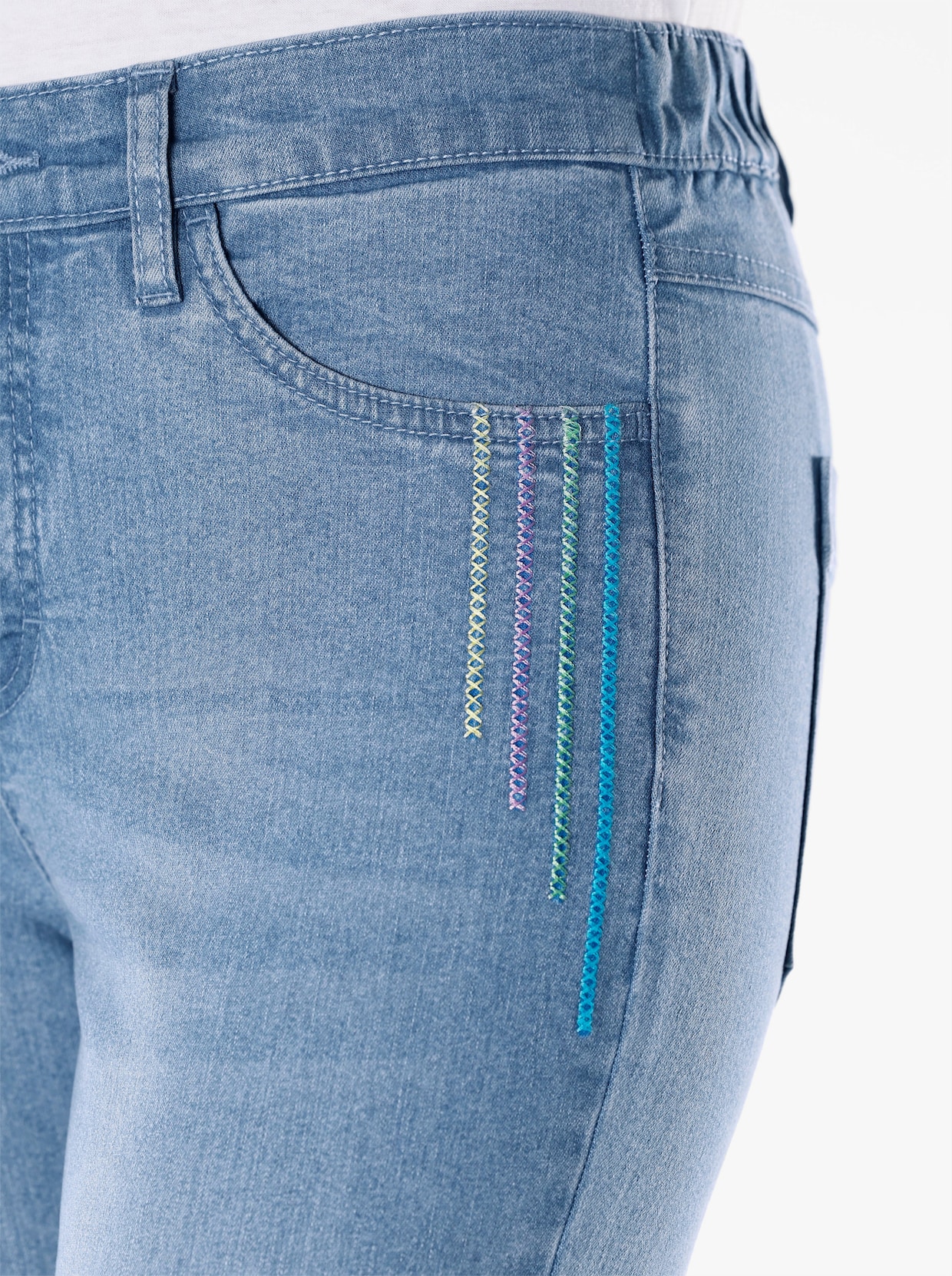 Jeans - blue-bleached