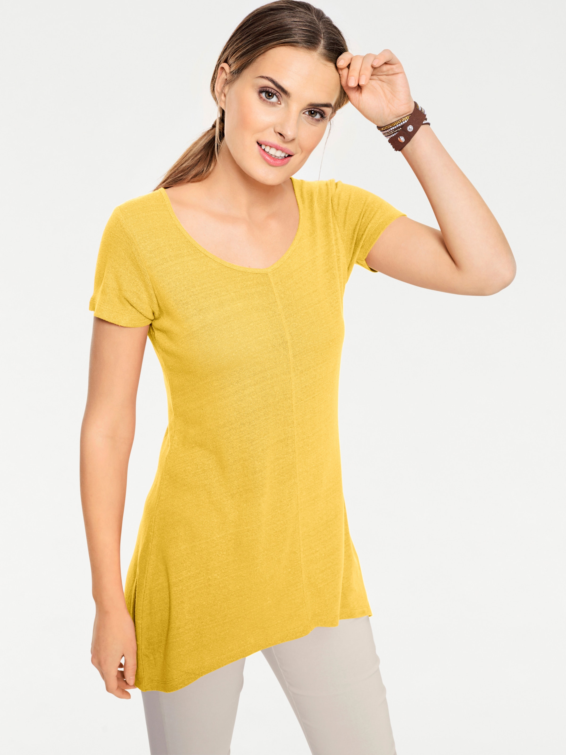 Witt Damen Longshirt, gelb