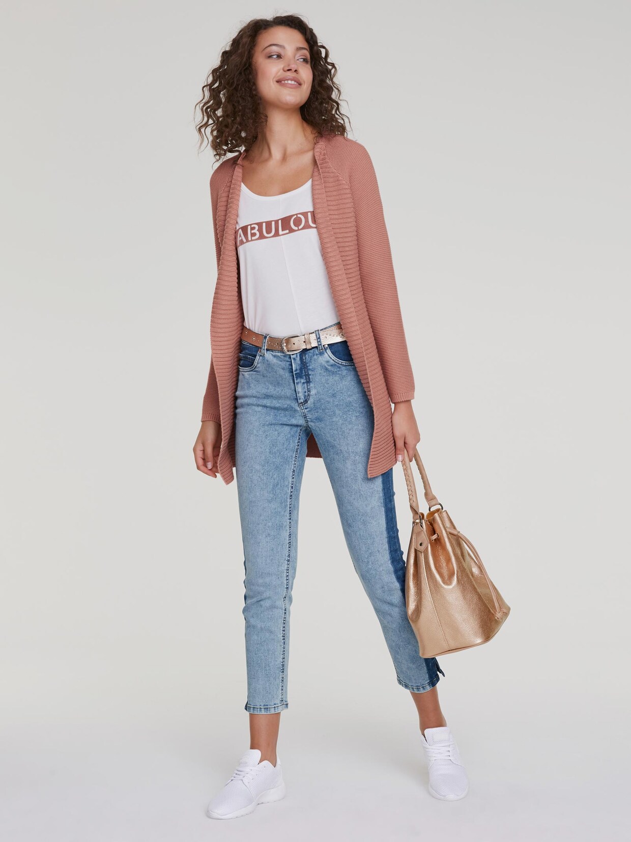 Linea Tesini Strickjacke - rosenholz