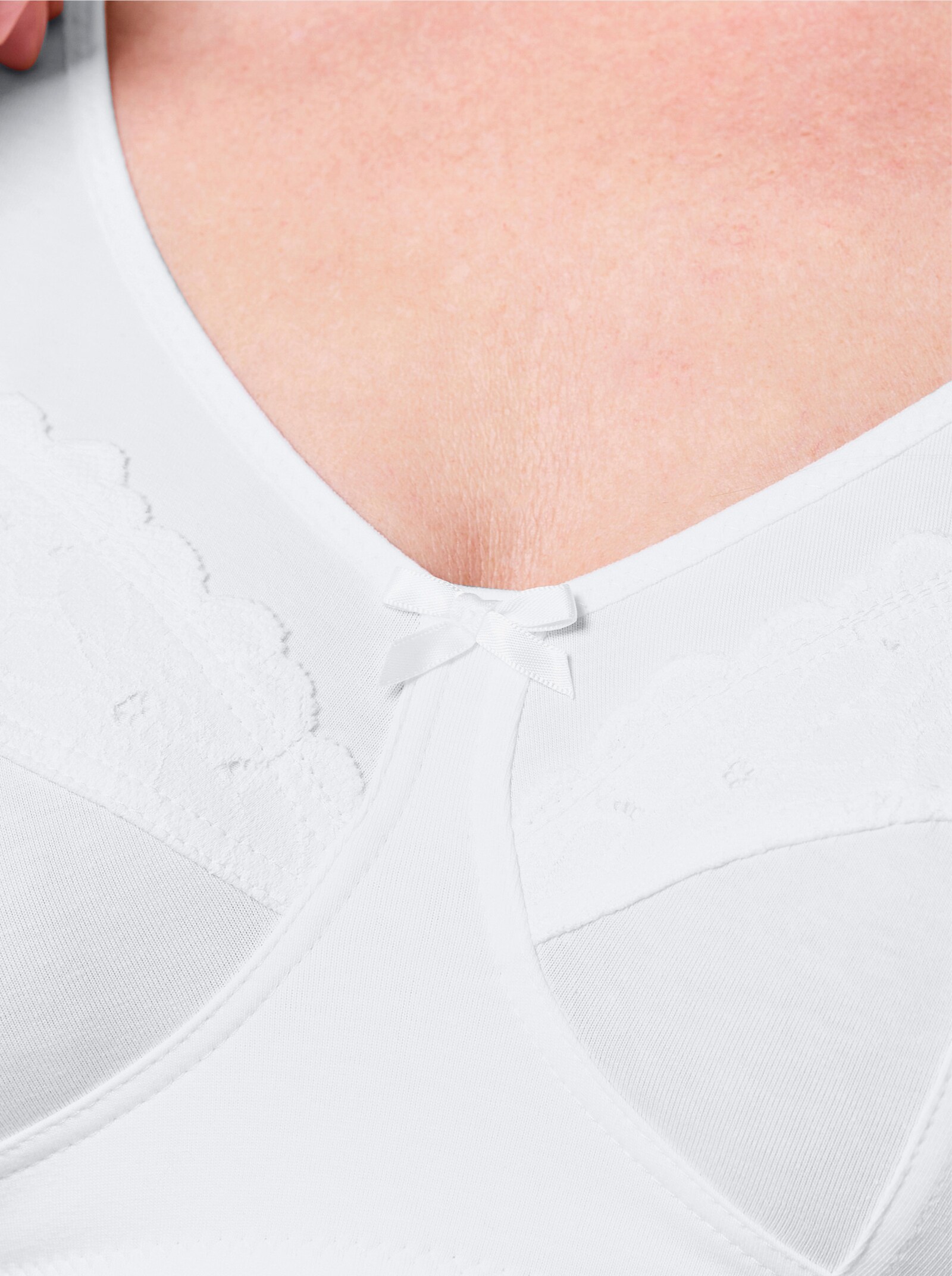 wäschepur Entlastungs-BH ohne Bügel - weiß