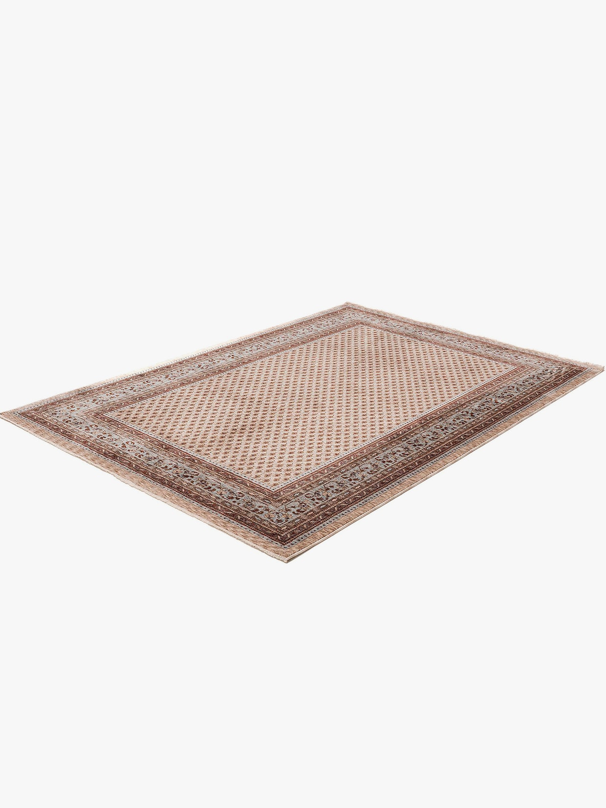 Theko Teppich - beige-gemustert