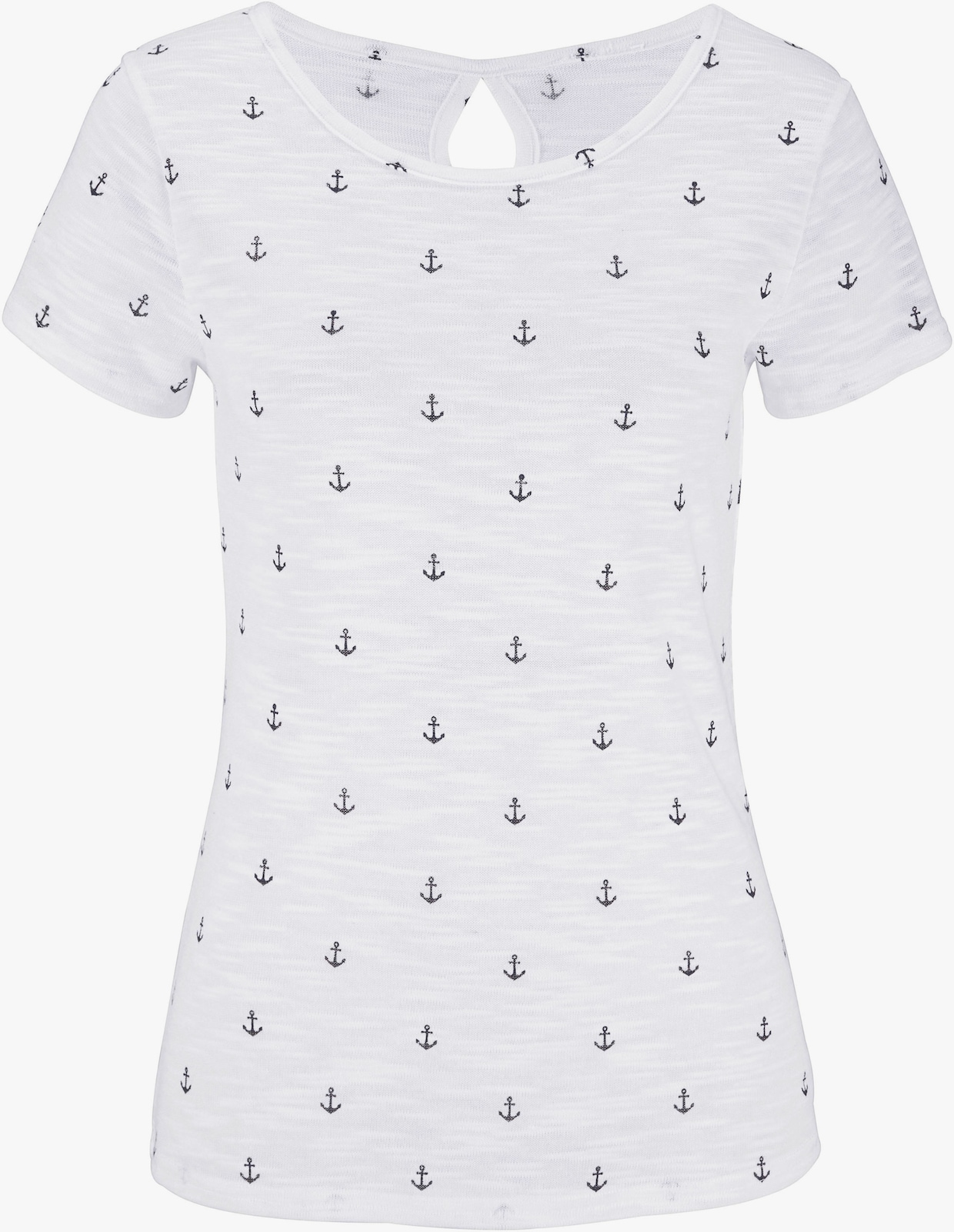 Beachtime T-shirt - marine, wit