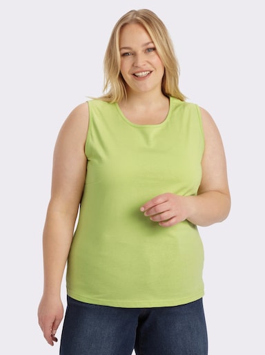 Trägertop mit Rundhals-Ausschnitt - grün