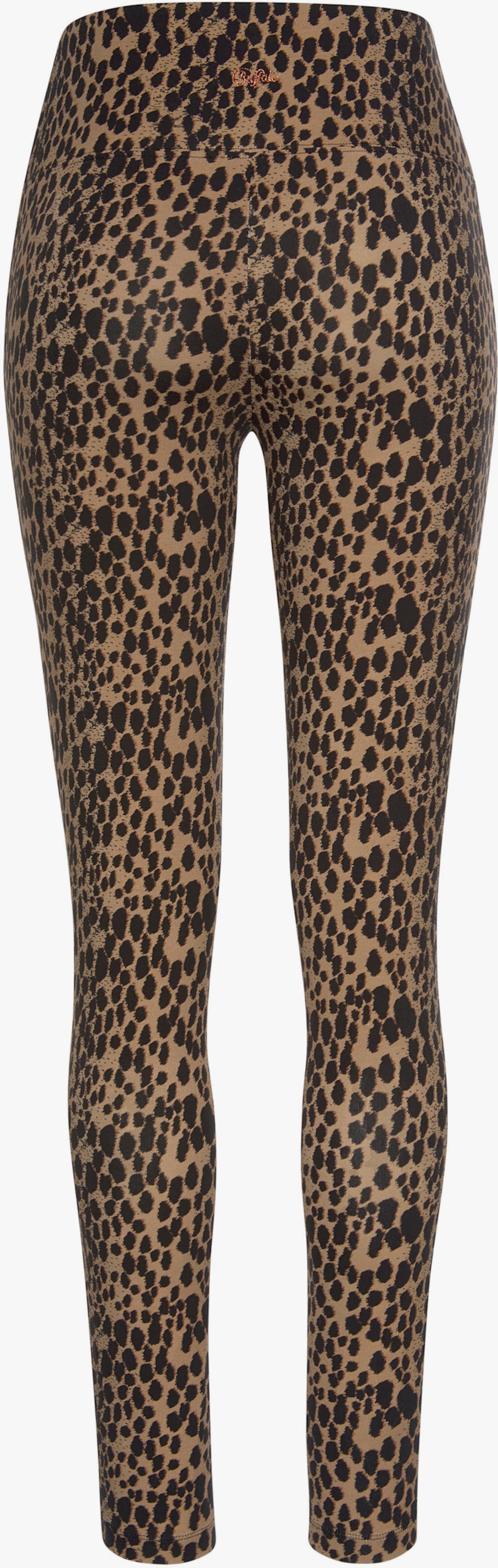 Buffalo Leggings - camelfarben-schwarz-leo