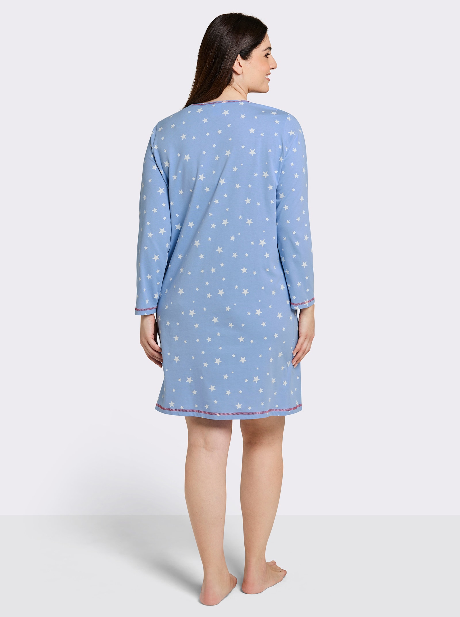 wäschepur Sleepshirts - blau-bedruckt + blau