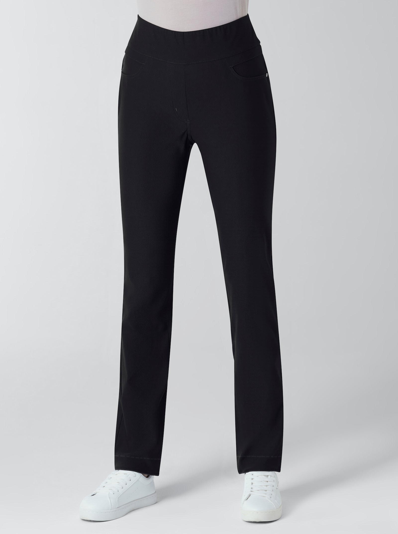 CREATION L PREMIUM Stretchbroek in comfortmodel - zwart