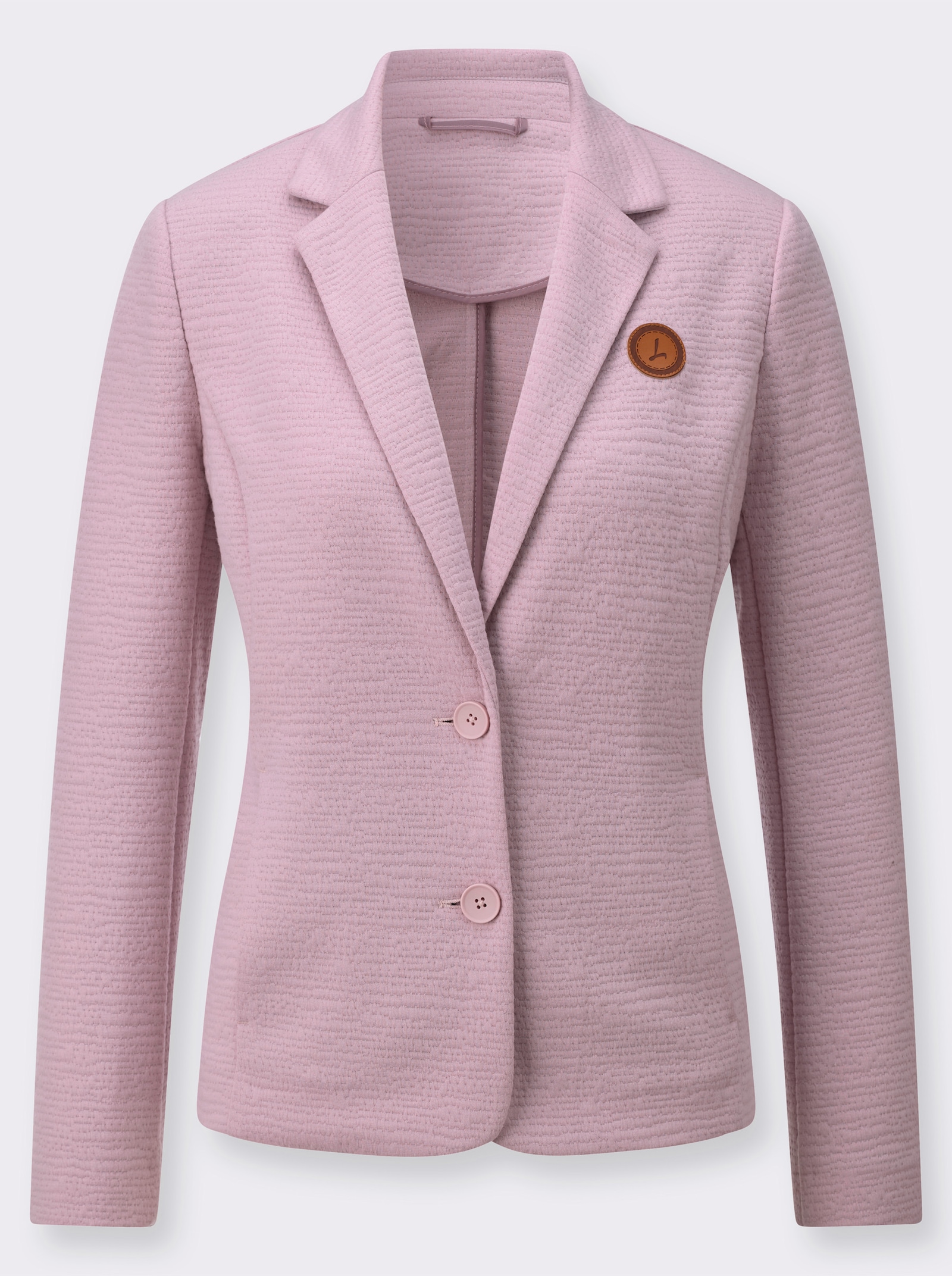 Žerzejový blejzr z interlokové pleteniny - růžová