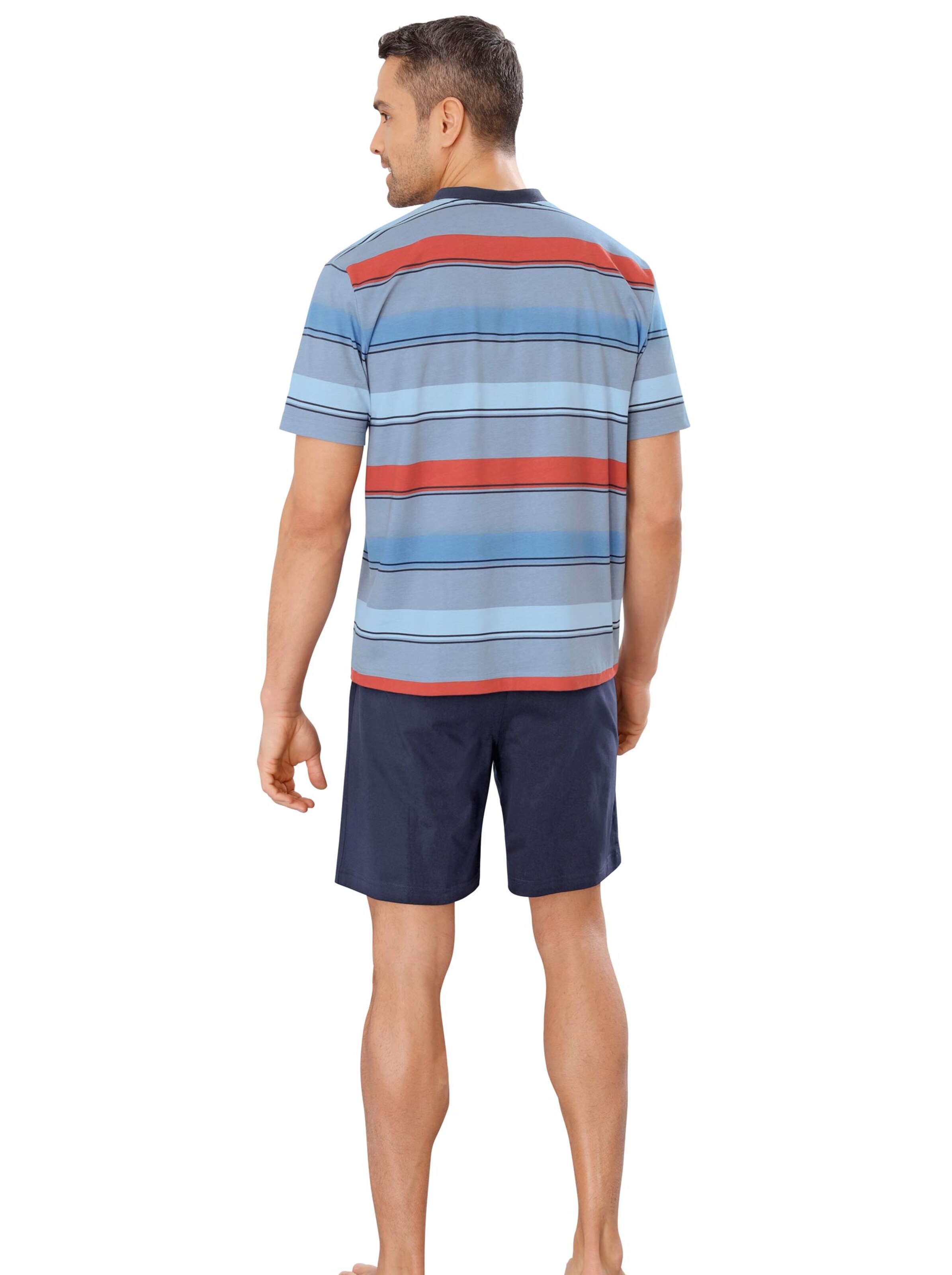 Shorty - marine-rot-gestreift