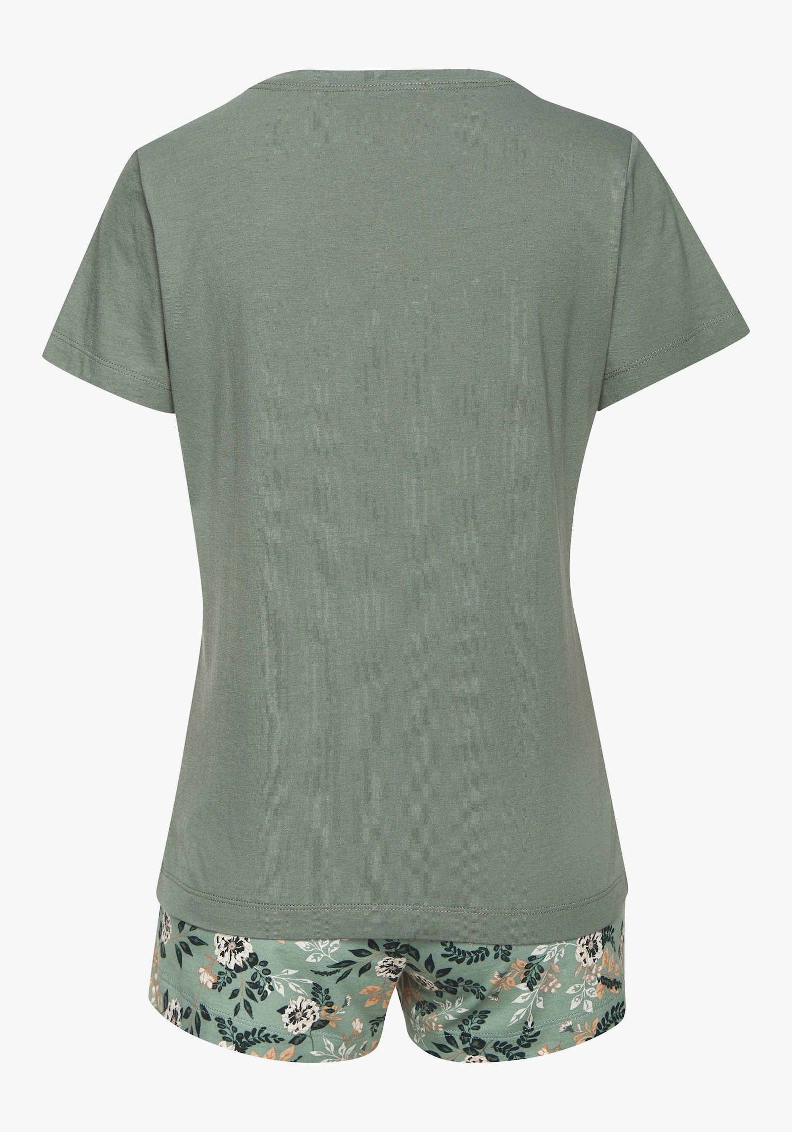 Vivance Dreams shortama - groen gebloemd