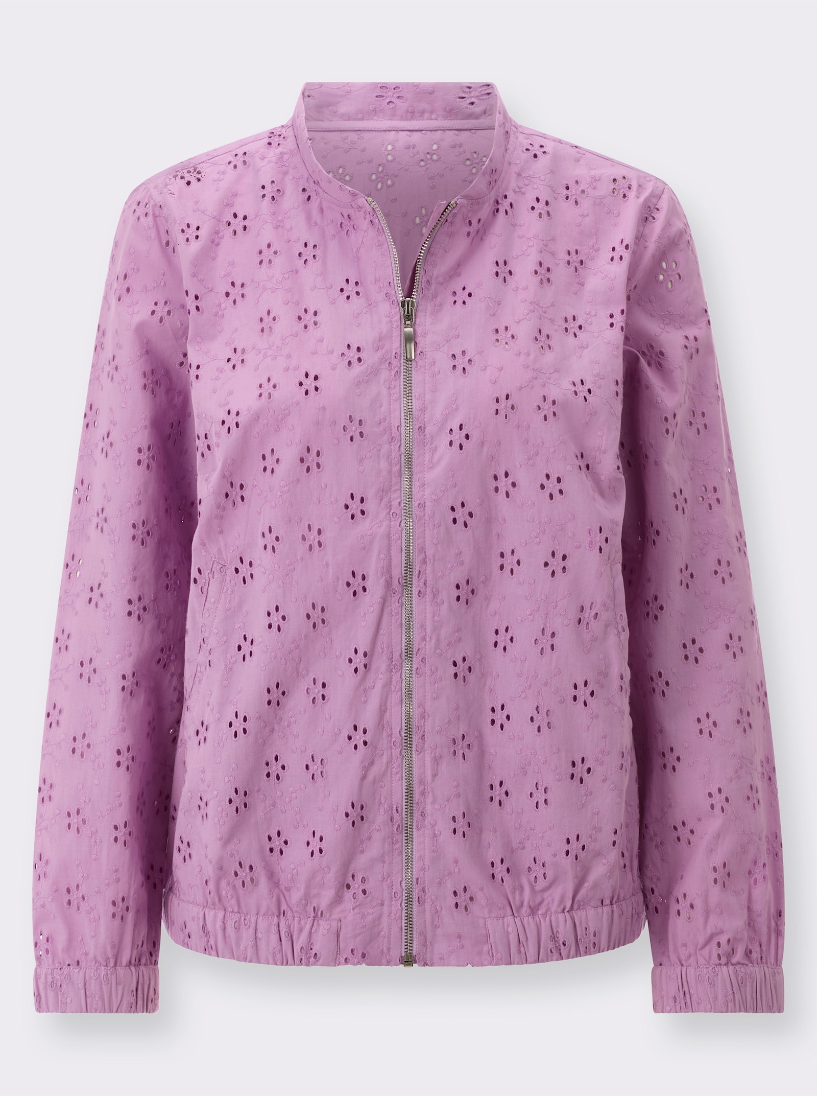 Blazer mit Lochstickerei - orchidee