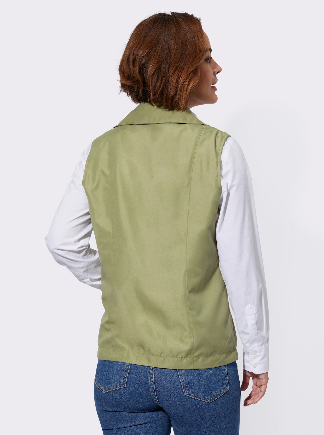 Gilet - rietgroen