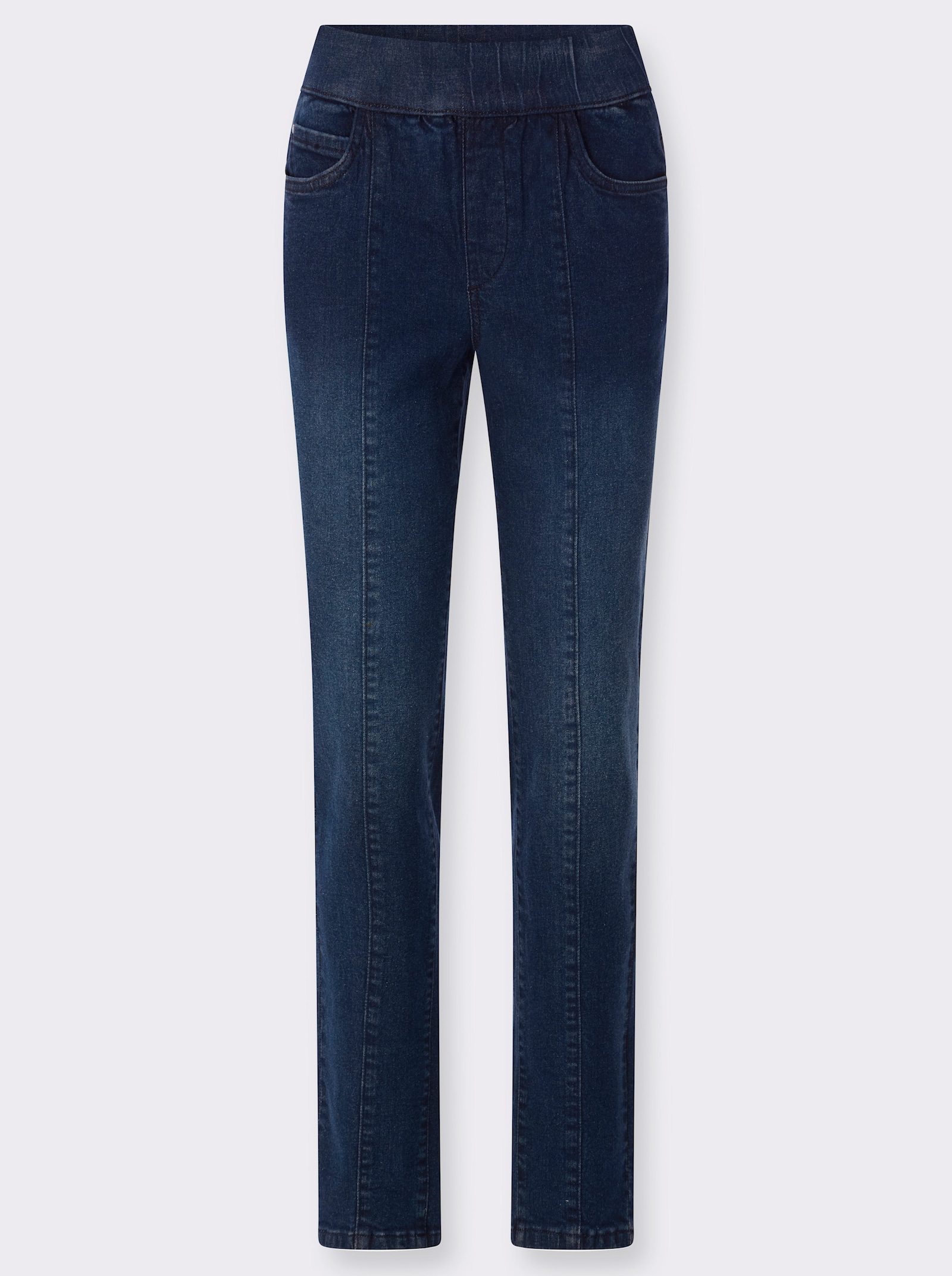 Comfortjeans in 5-pocketsmodel - blue-stonewashed