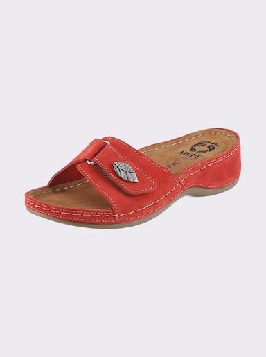 Mubb Pantolette mit Memory-Fußbett, Weite H - kirsche