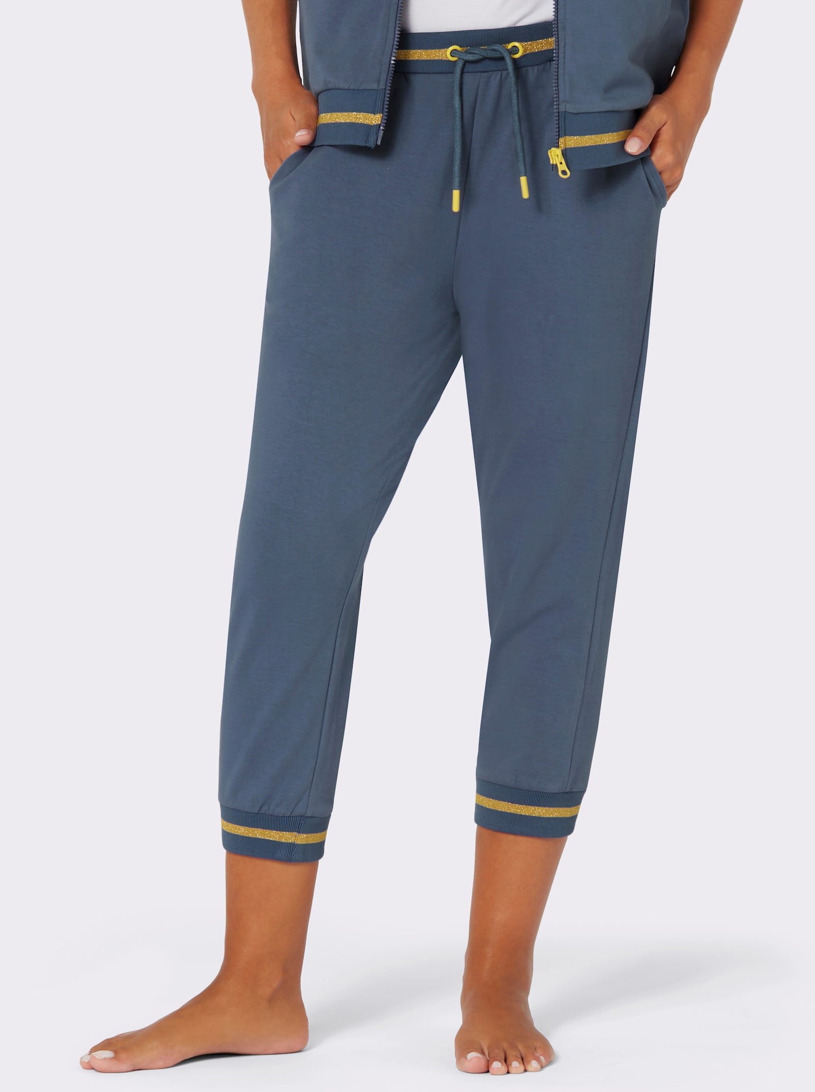 feel good Hose 3/4-lang - rauchblau