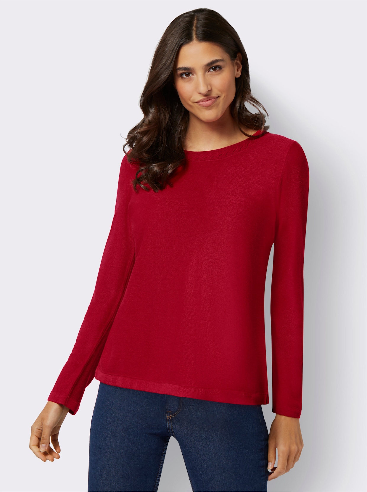 Pullover met lange mouwen - rood