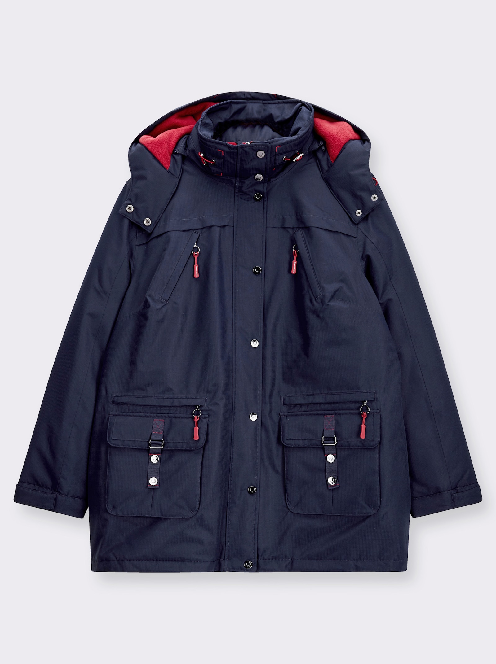 Funktionsjacke mit Texventure-Ausrüstung - marine