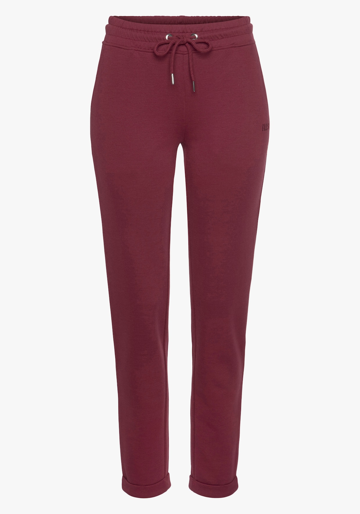 H.I.S Pantalon molletonné - rouge rubis