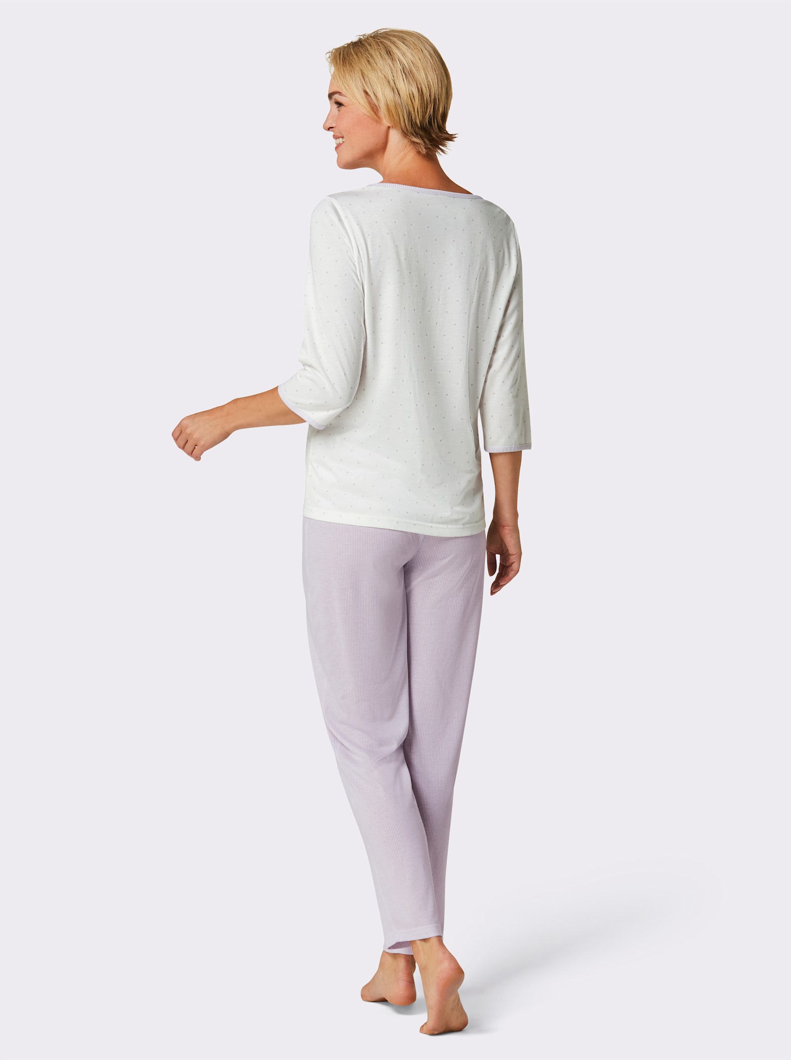 wäschepur Pyžamo - ecru-šeříková