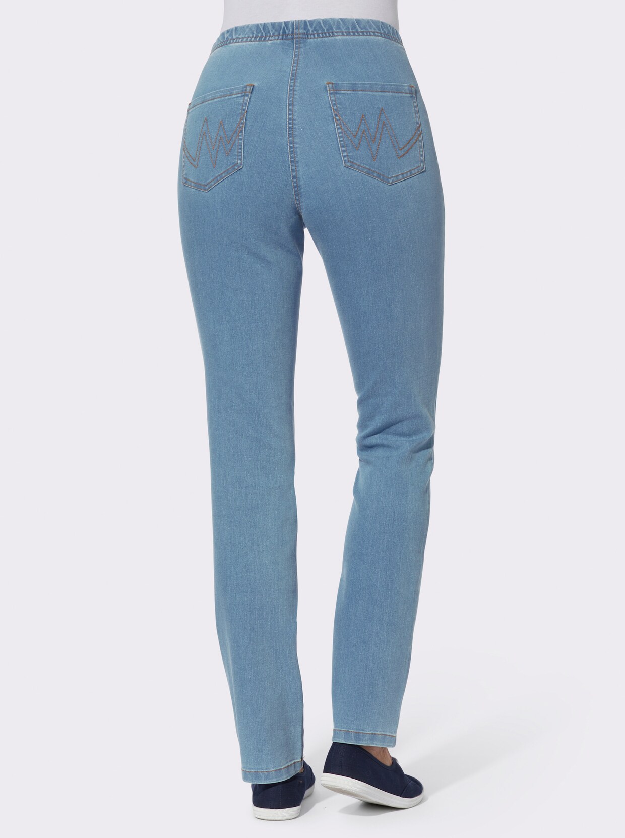 jeans - blue-bleached