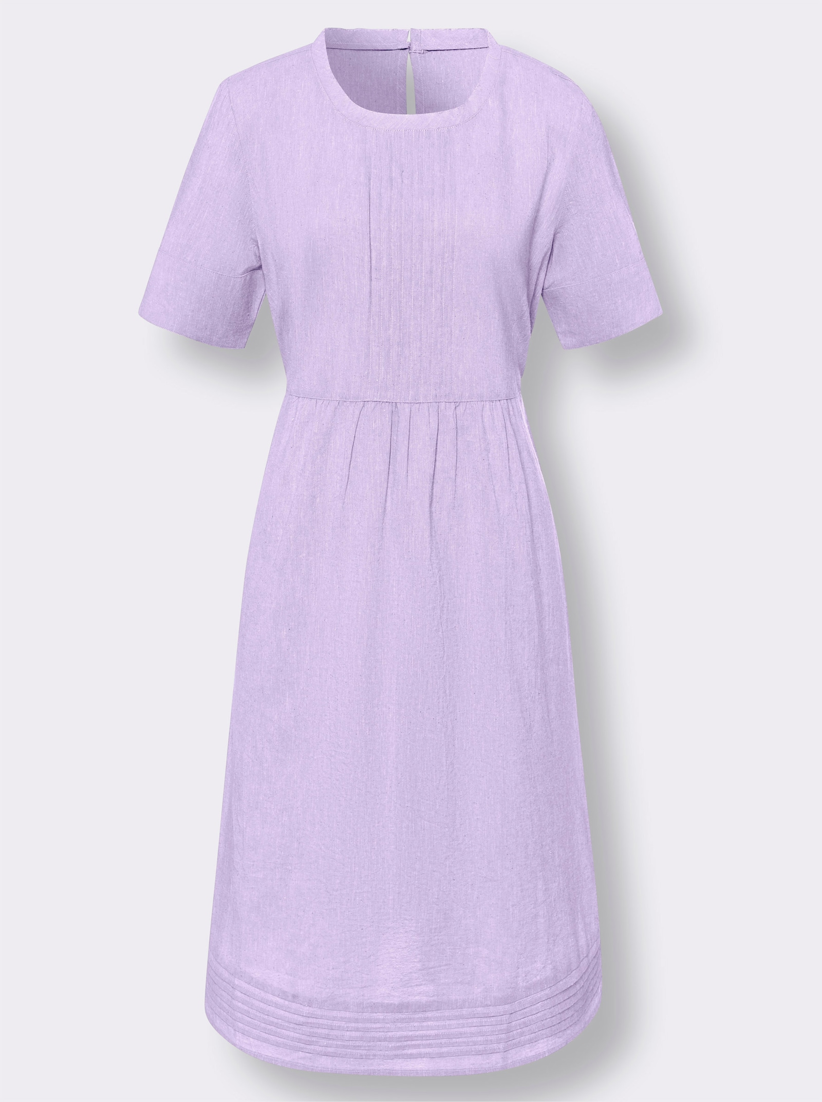 heine Freizeitkleid mit Leinen-Anteil - flieder