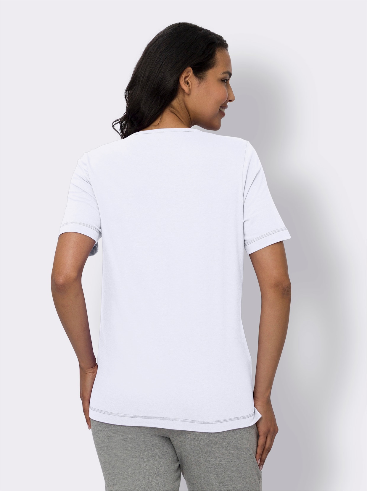 Kurzarmshirt - weiß