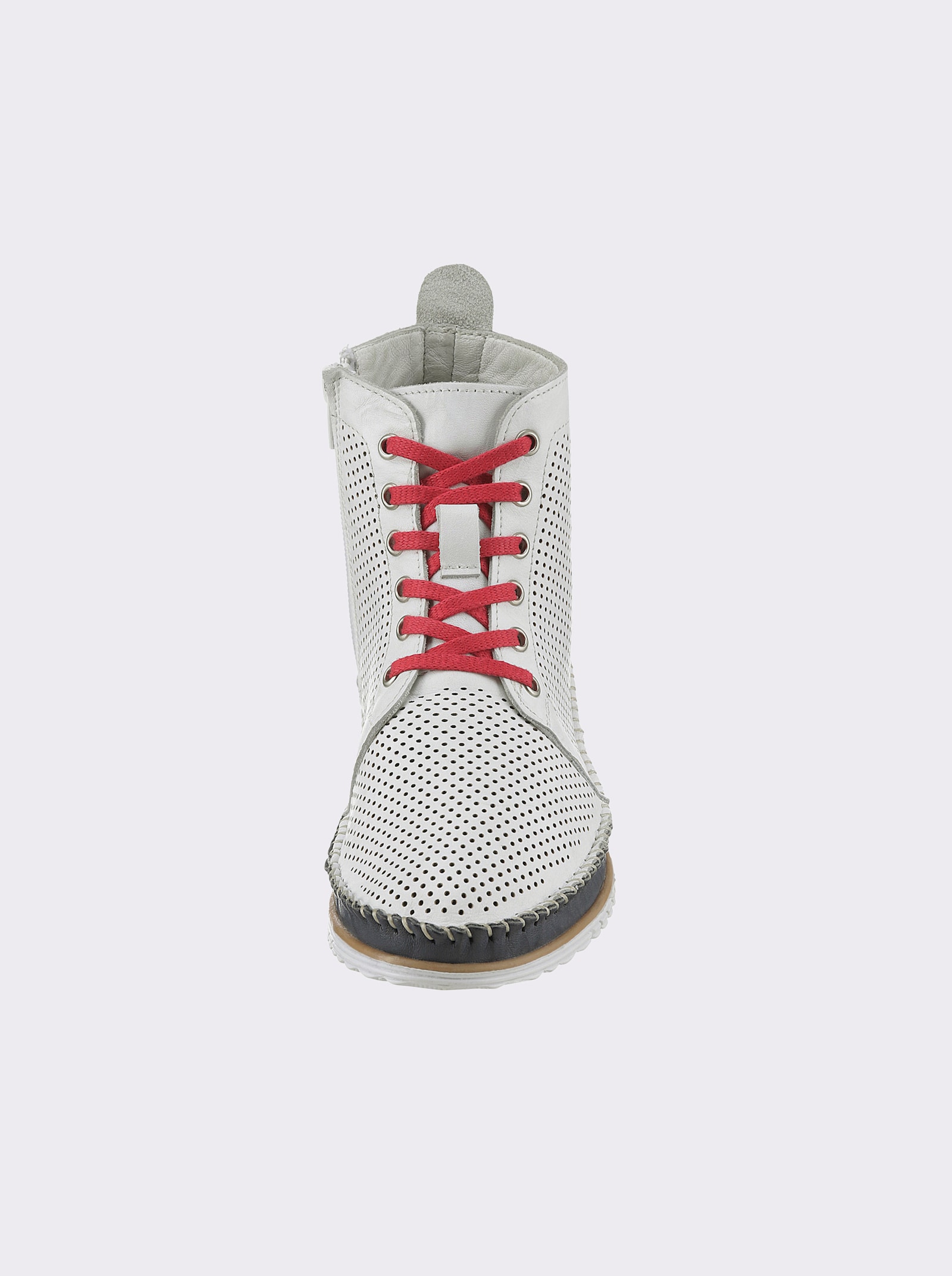 Andrea Conti Schnürstiefelette - weiß-rot