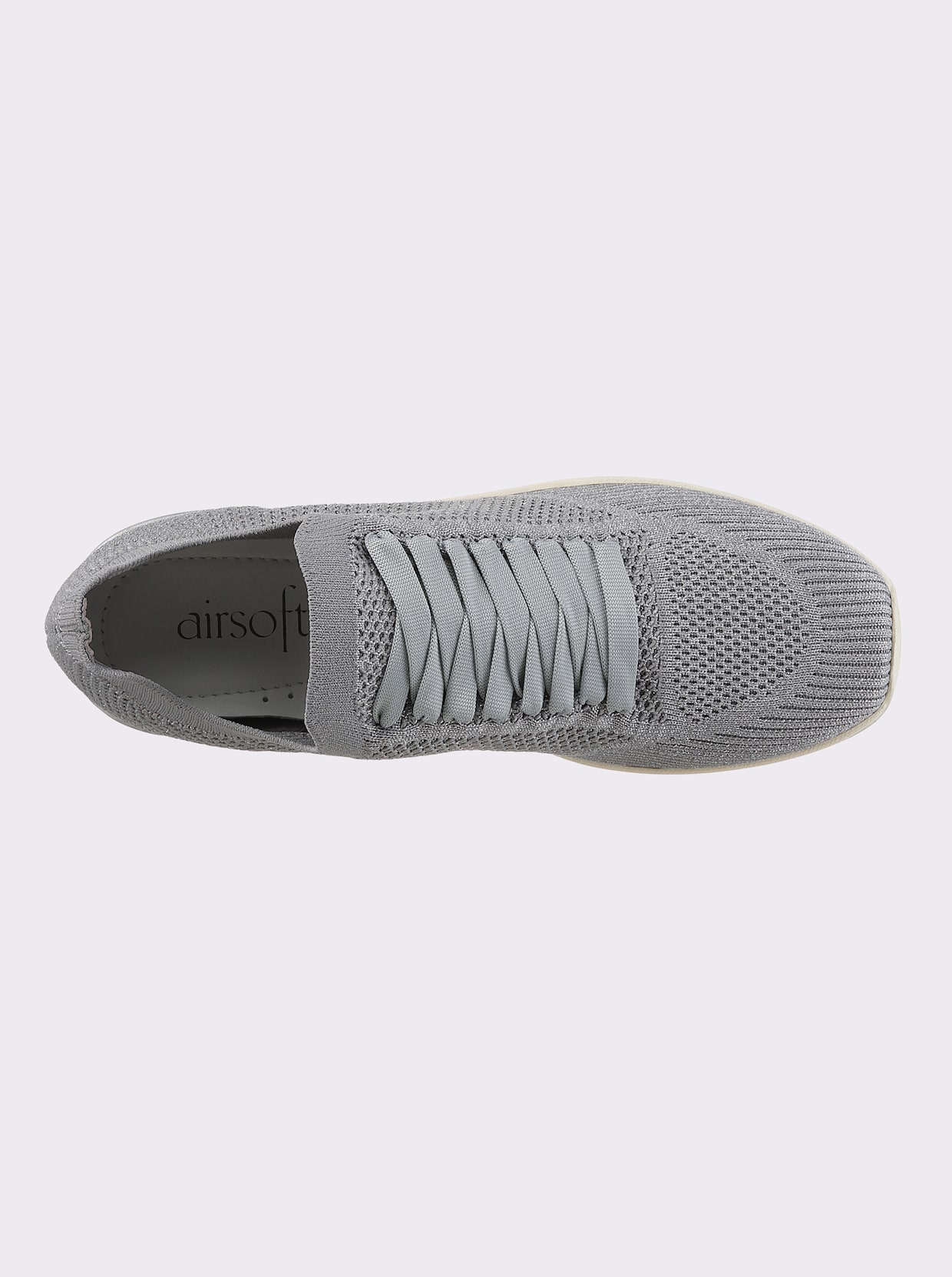 airsoft modern+ Keilsneaker - silberfarben