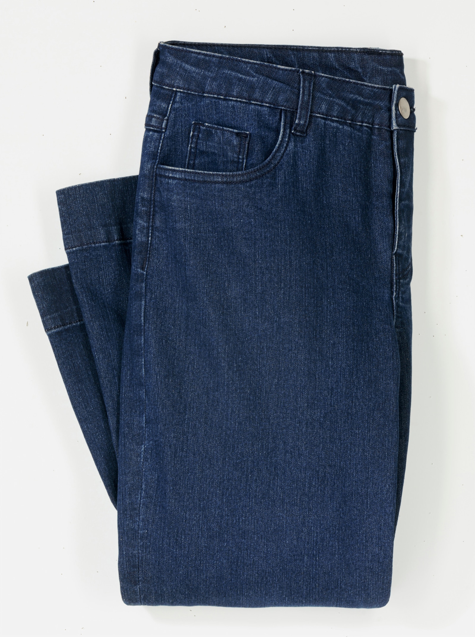 Jeans mit weitem Bein - blue stone