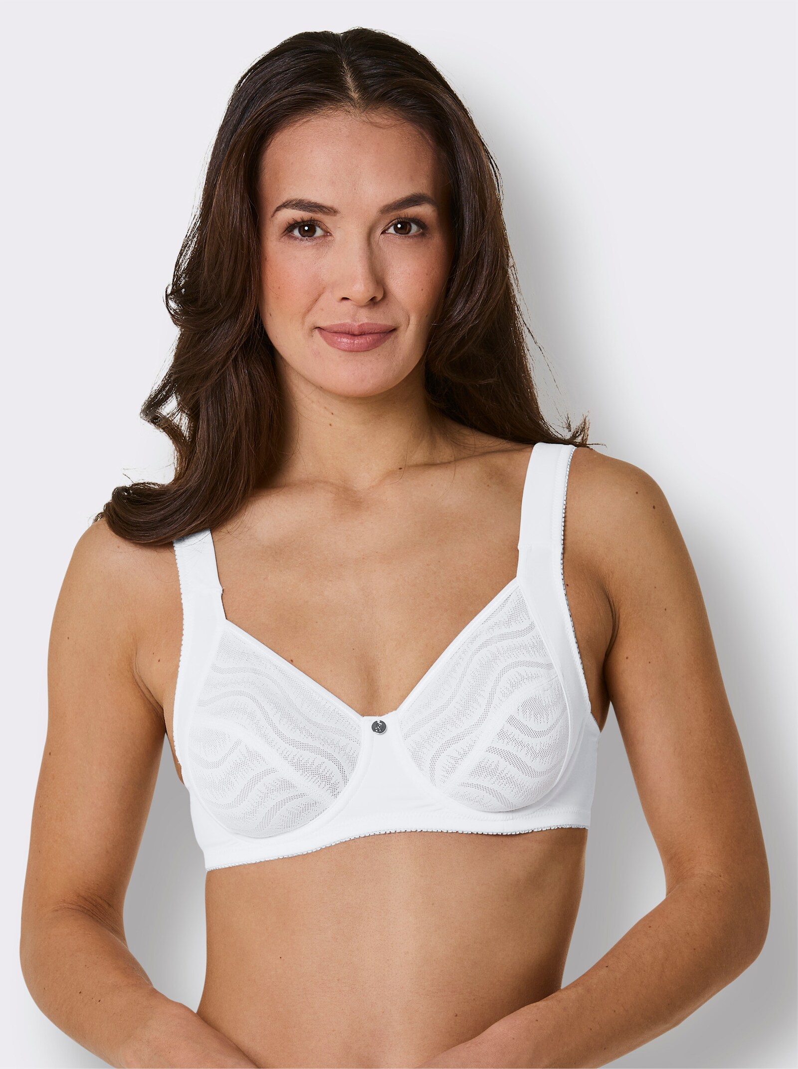 wäschepur Entlastungs-BH mit Bügel und verstellbaren Komfortträgern - weiß